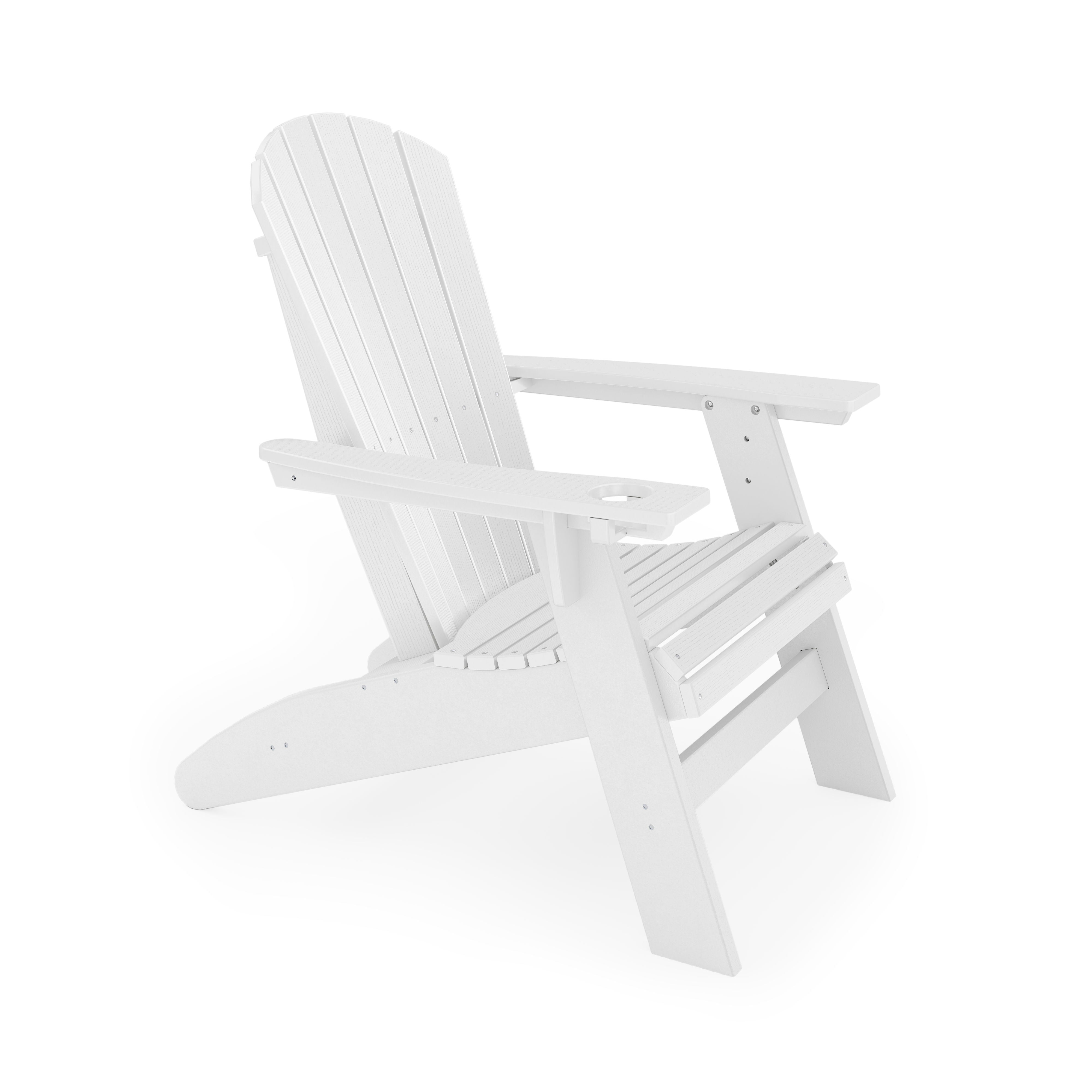 Adirondack Chair Sturdy HDPE Poly Lumber For Poolside, Patio, And Garden Relaxation