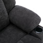 Power Lift Recliner Chair Electric Recliner for Elderly Recliner Chair with Massage and Heating Functions, Remote, Phone Holder Side Pockets and Cup Holders for Living Room, Black