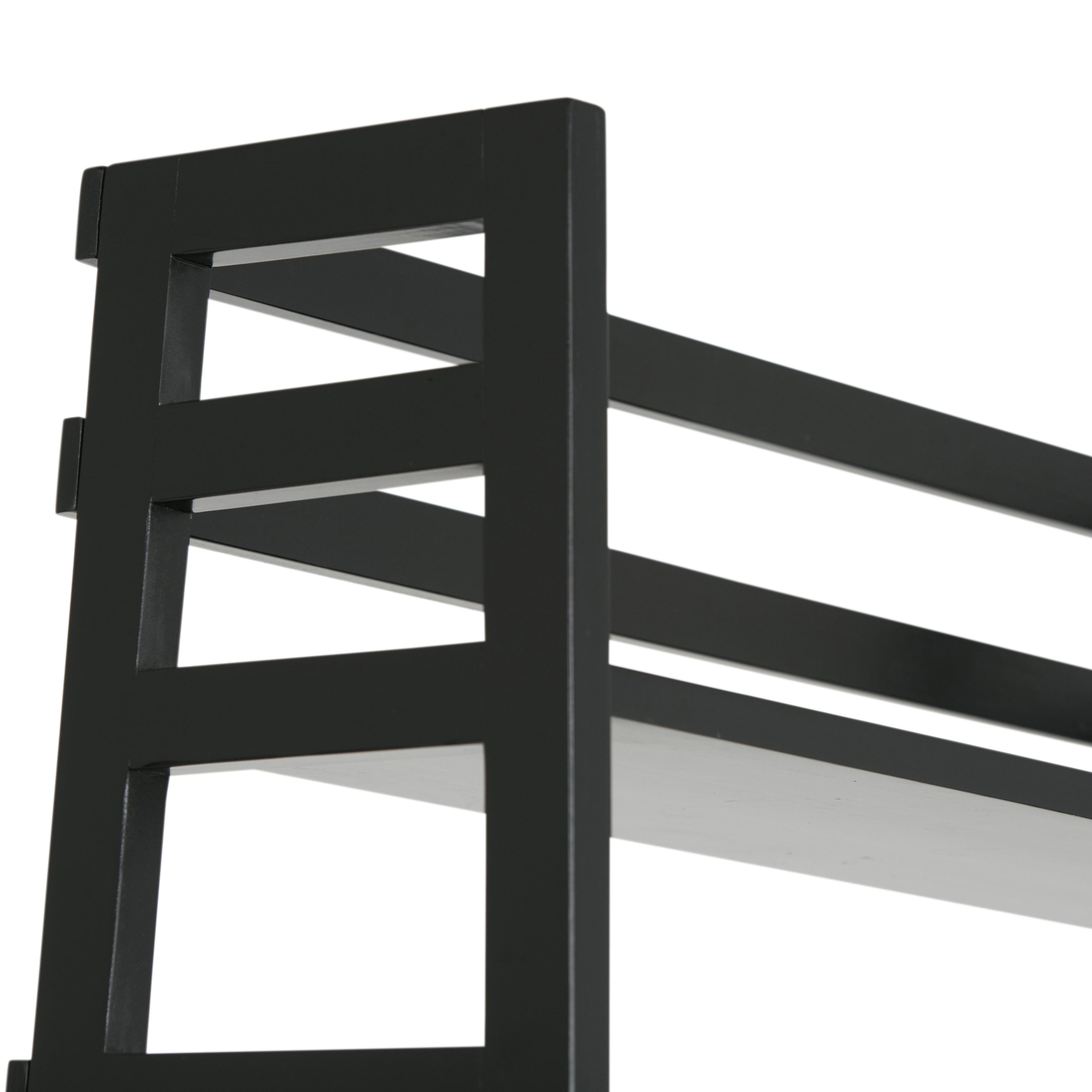 Acadian - Ladder Shelf Bookcase - Black