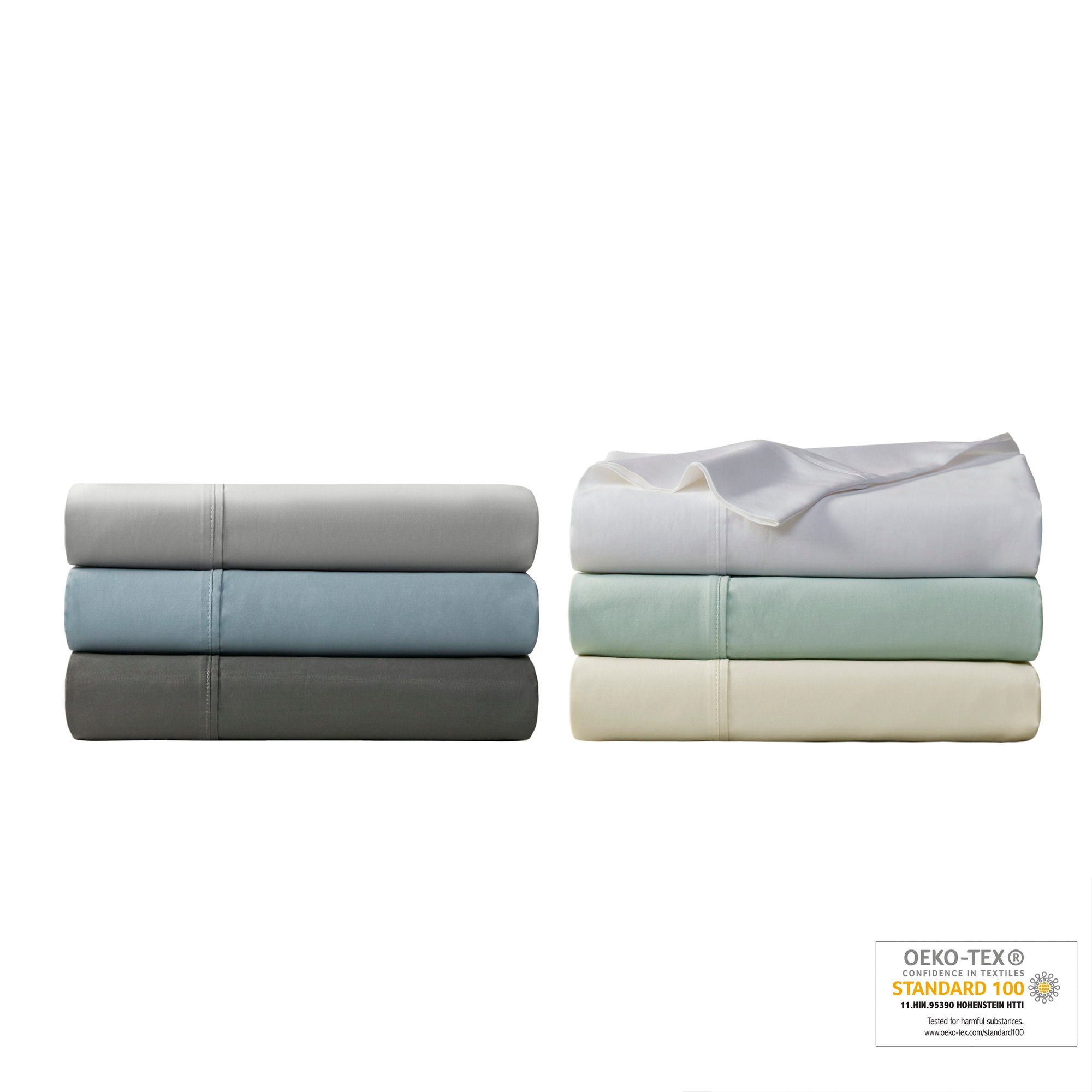 1000 Thread Count - HeiQ Smart Temperature Cotton Blend 4-Piece Sheet Set - Gray