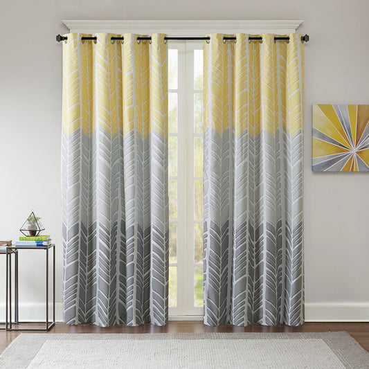 Printed Total Blackout Curtain Panel