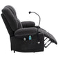 Power Lift Recliner Chair Electric Recliner for Elderly Recliner Chair with Massage and Heating Functions, Remote, Phone Holder Side Pockets and Cup Holders for Living Room, Black