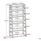 Acadian - Ladder Shelf Bookcase - White