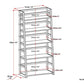 Acadian - Ladder Shelf Bookcase - Brunette Brown