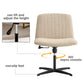 Fabric Material Home Computer Chair Office Chair Adjustable 360 ° Swivel Cushion Chair With Black Foot Swivel Chair Makeup Chair Study Desk Chair No WheelsW115151580