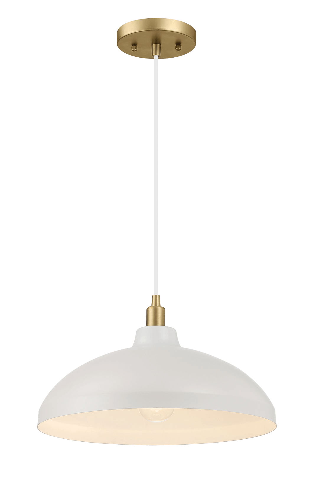 Astral - Single Light Pendant Lamp For Entrance Kitchen Island - Gold / White
