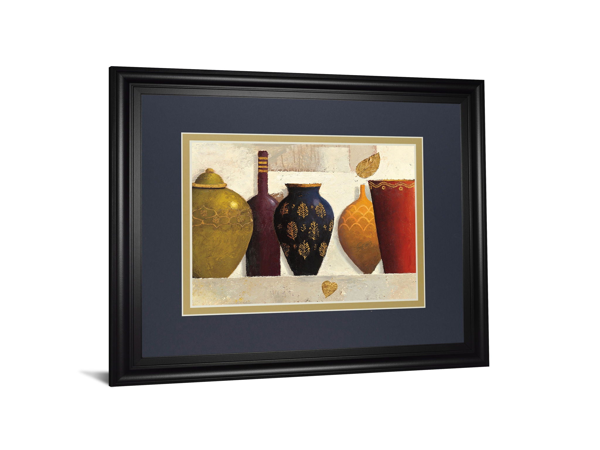 Jeweled Vessels By J. Wiens - Framed Print Wall Art - Dark Gray
