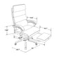 Exectuive Chair High Back Adjustable Managerial Home Desk Chair