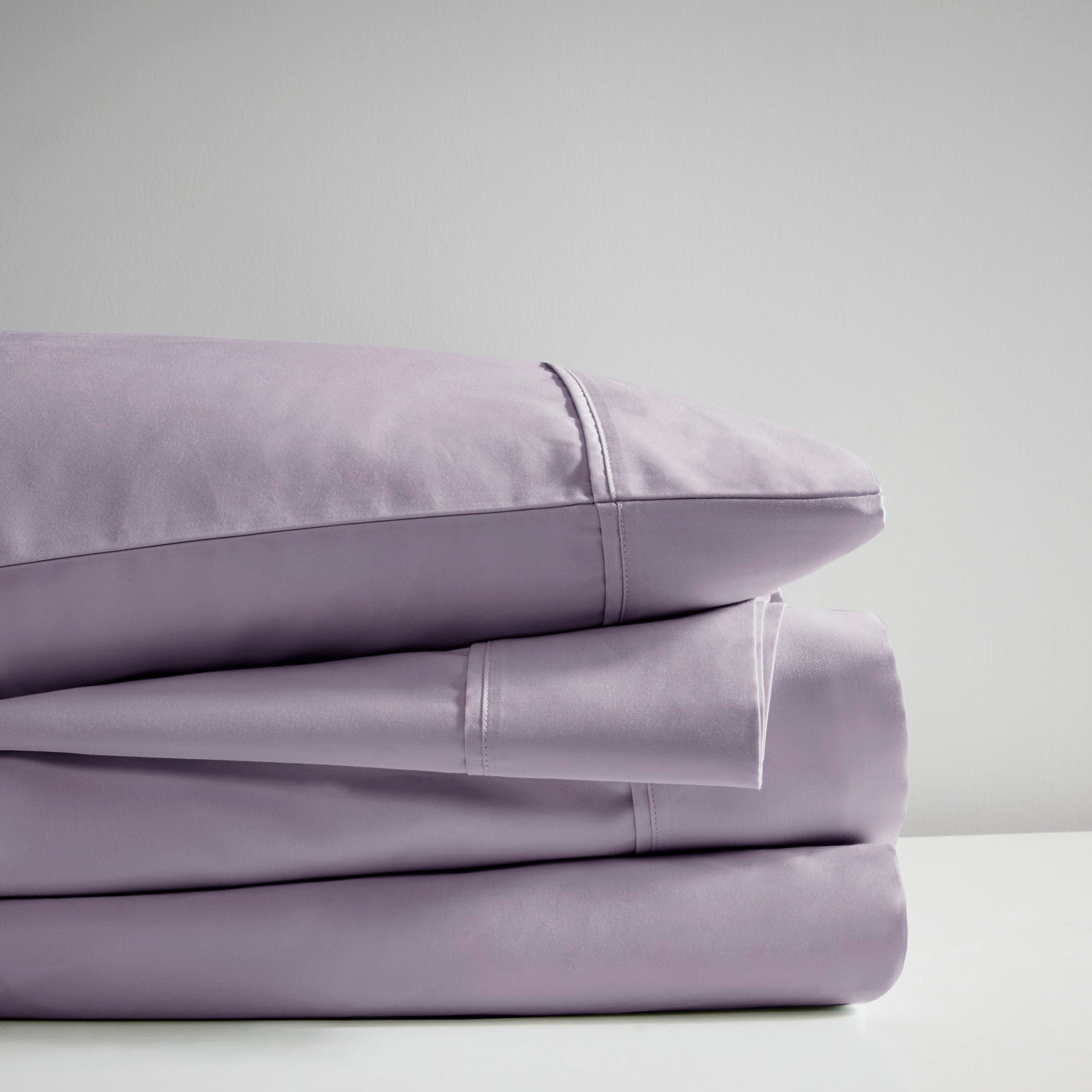 600 Thread Count - Cooling Cotton Blend 4 Pieces Sheet Set - Purple