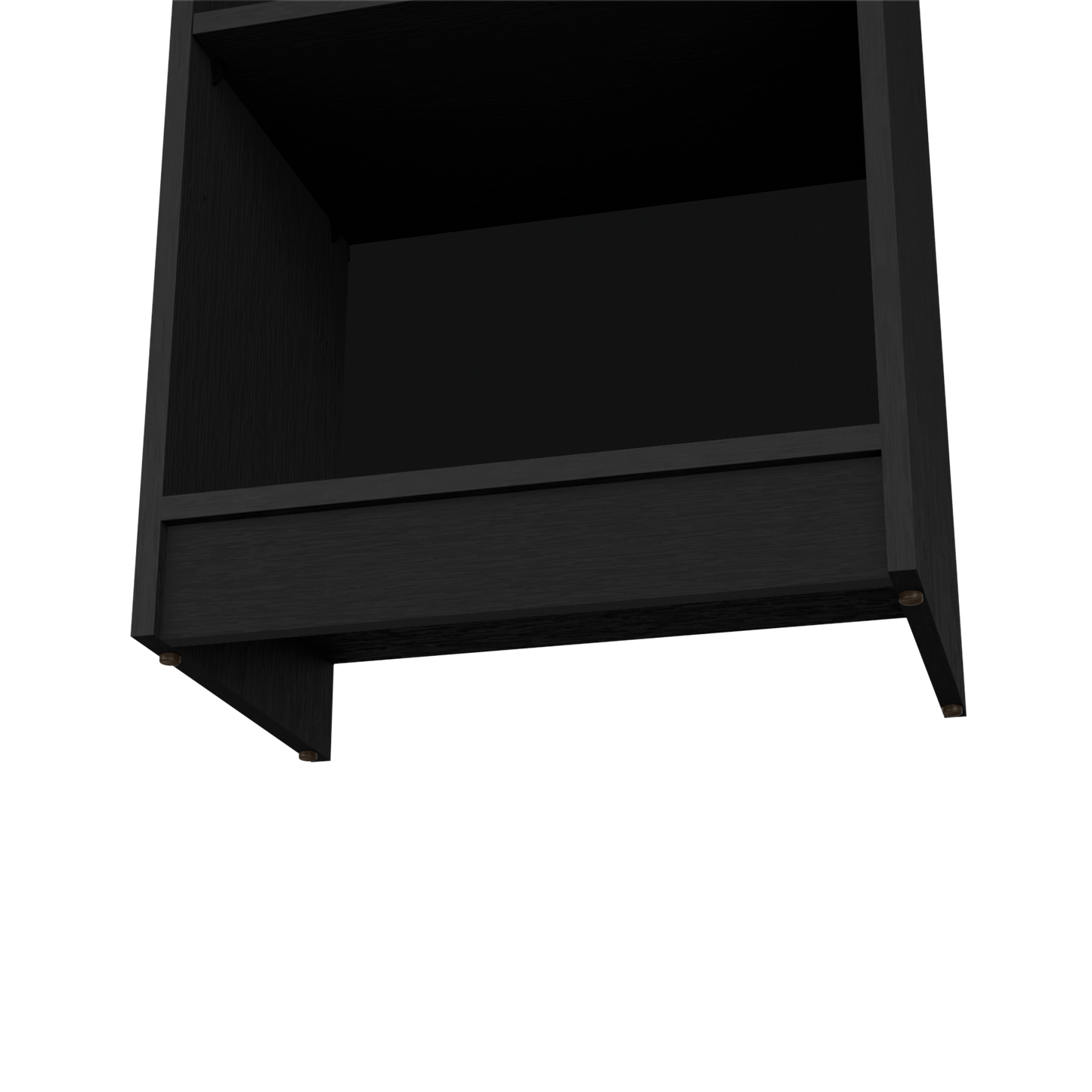 DEPOT E-SHOP Vinton XS Bookcase Compact Bookshelf with Multiple Shelves, Black