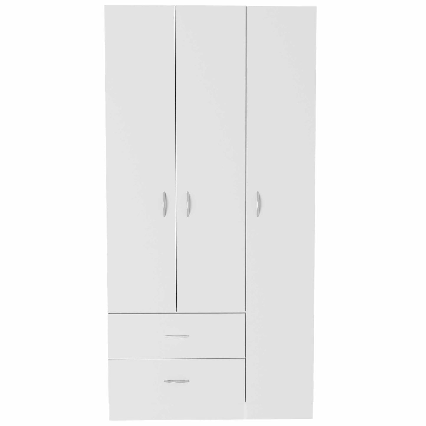 Rowaton 2-Drawer 3-Door  Armoire White