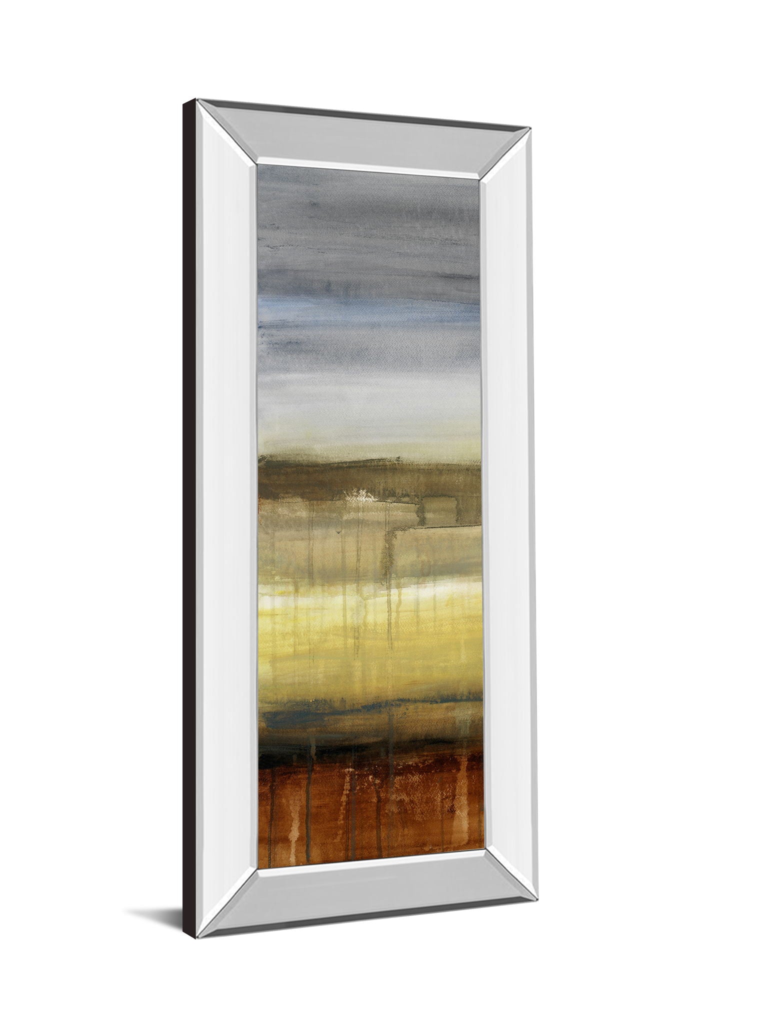 Summer Rain Il By Lanie Loreth - Mirror Framed Print Wall Art - Gray