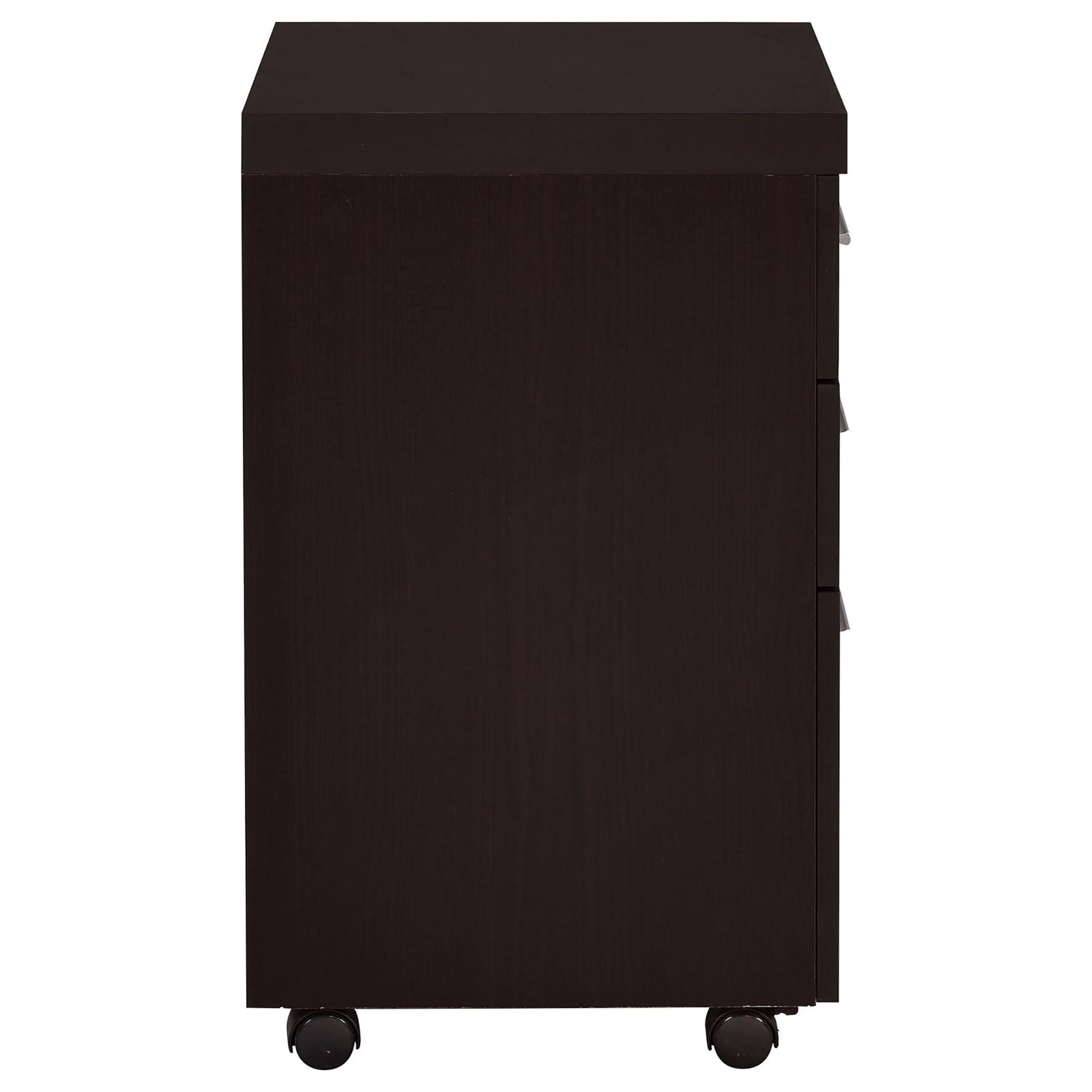 Cappuccino 3-Drawer Mobile File Cabinet