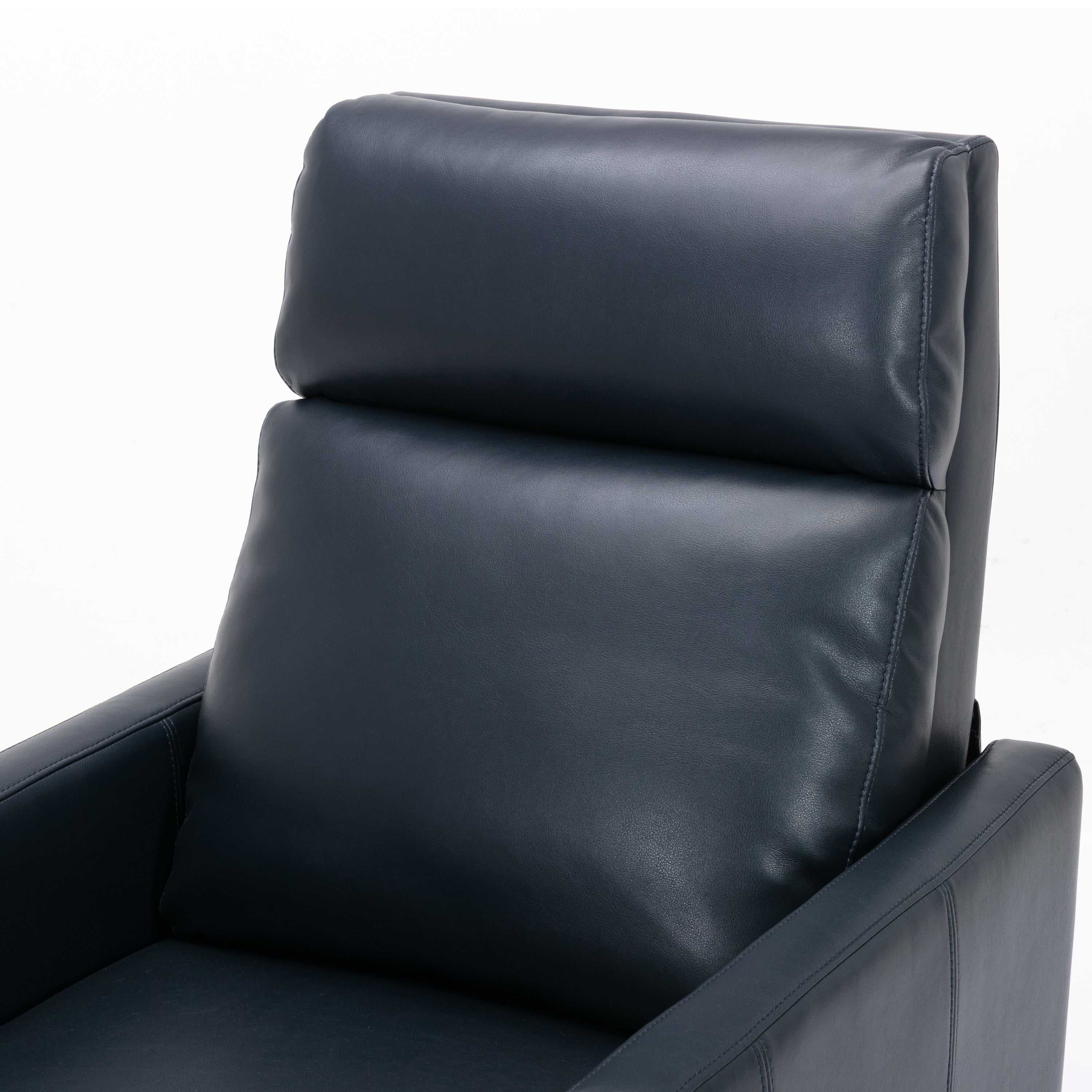 Biscoe Push Back Recliner - Midnight Blue