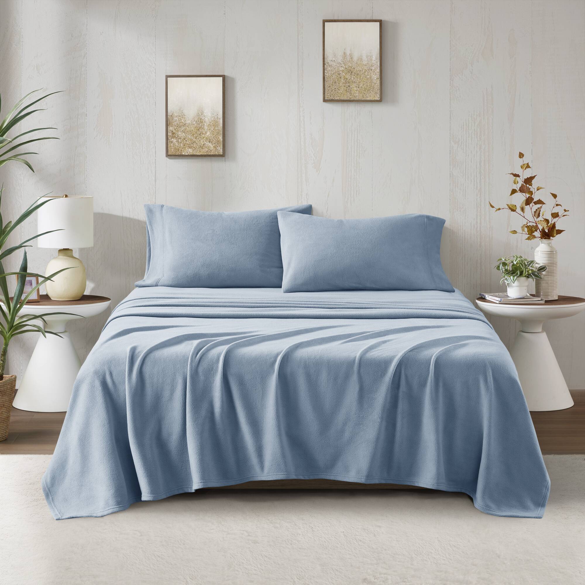 Micro Fleece - California King Sheet Set - Aqua