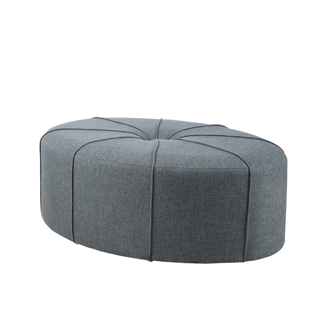 Ferris - Oval Ottoman - Blue