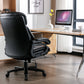 Office Desk Chair with High Quality PU Leather,Adjustable Height/Tilt,360-Degree