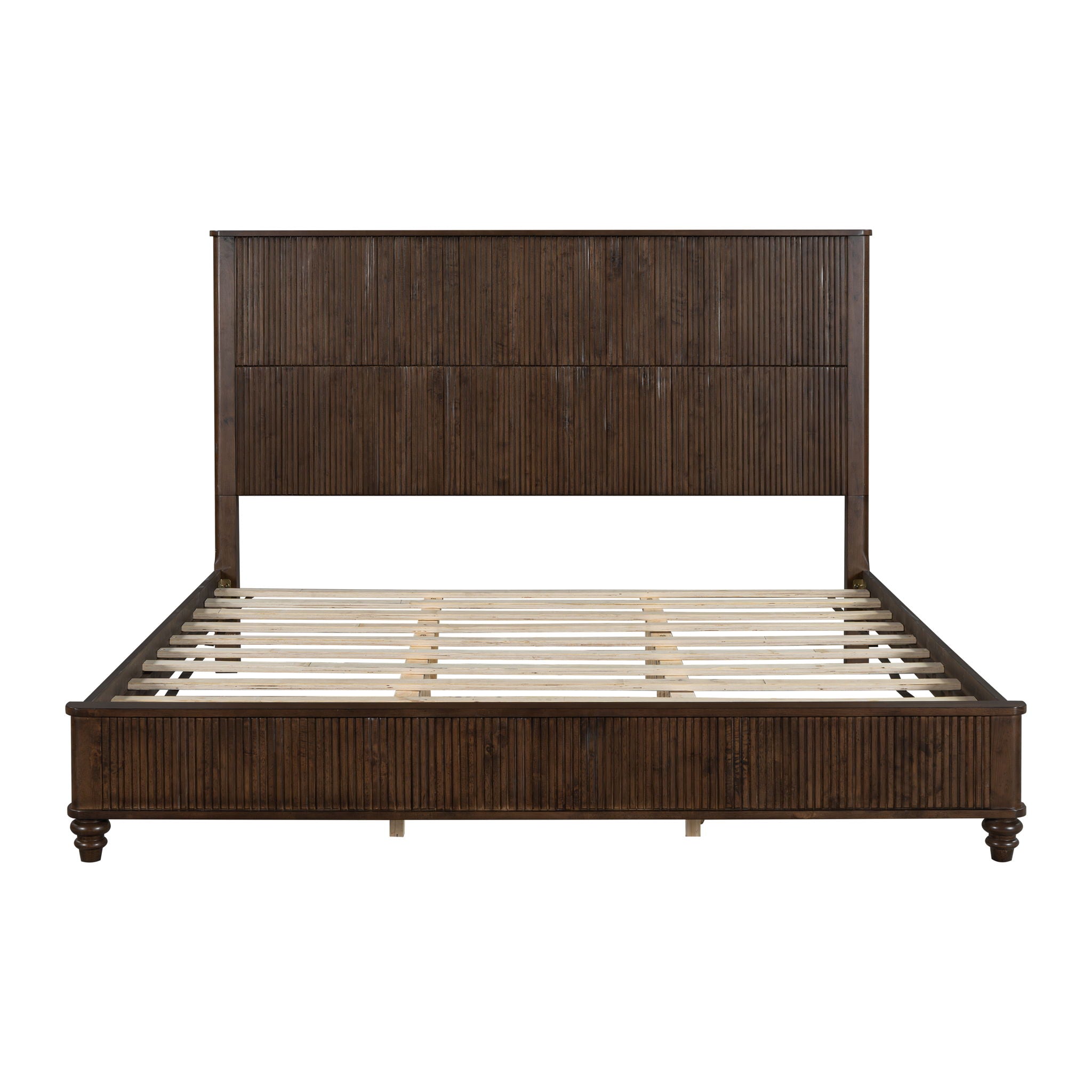 Platform Bed Frame With Tall Headboard
