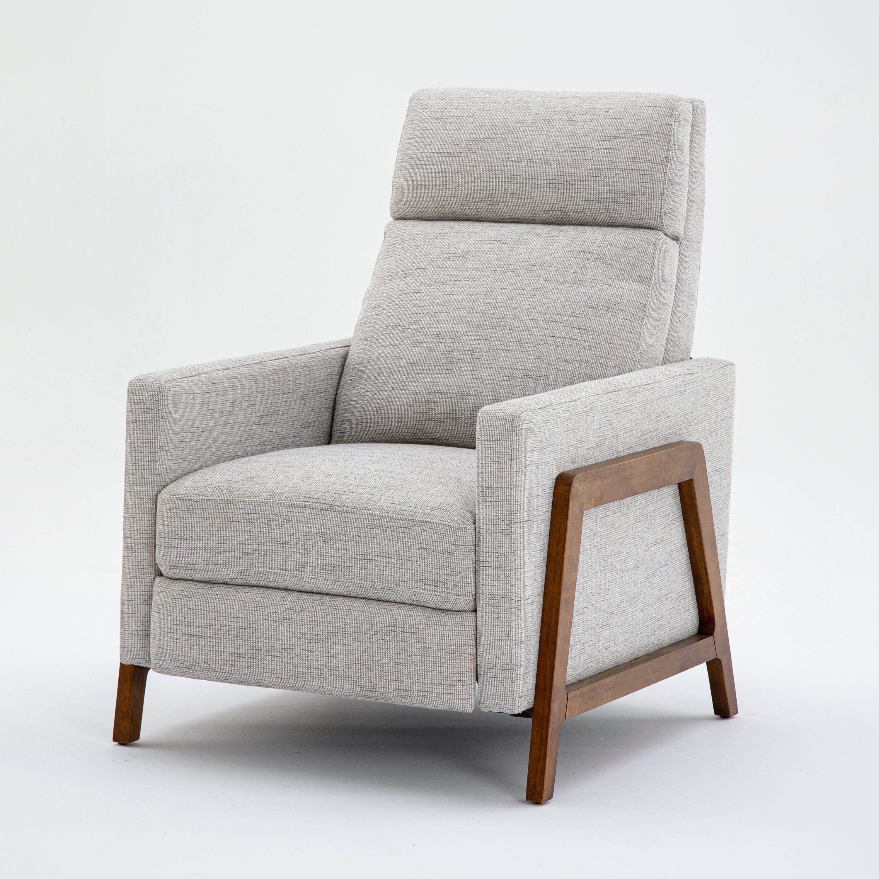 Vivian Push Back Recliner in Performance Fabric - Sea Oat