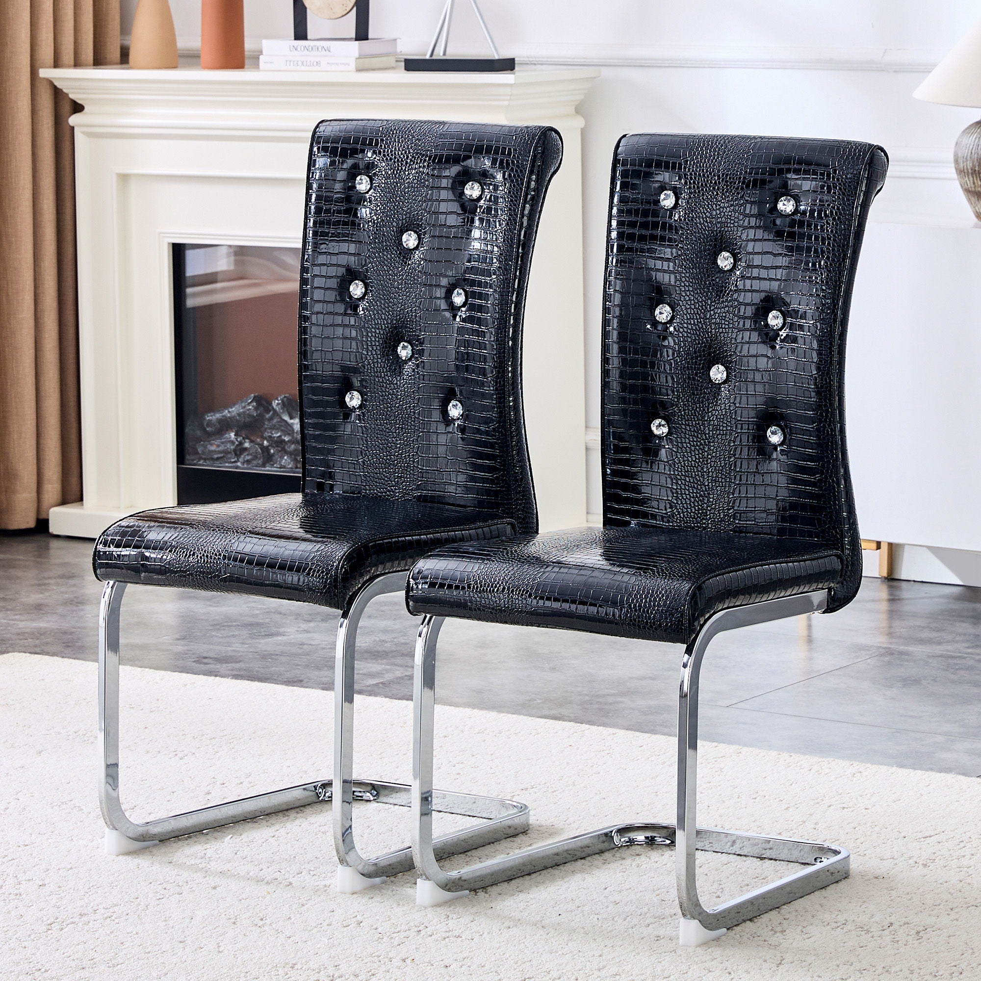 Elegant Design Upholstered Dining Chairs