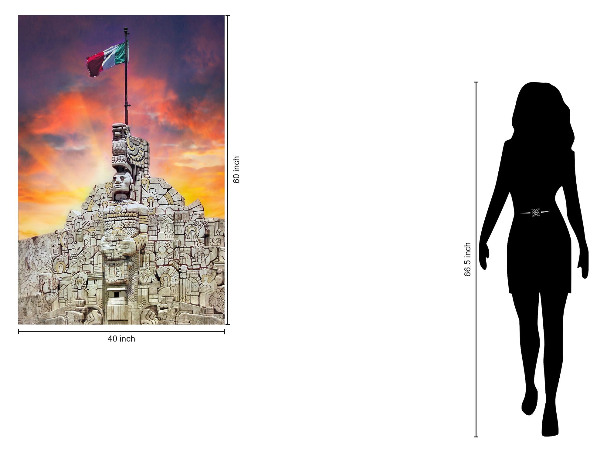 Tempered Glass With Foil - Mexican Pride - Yellow