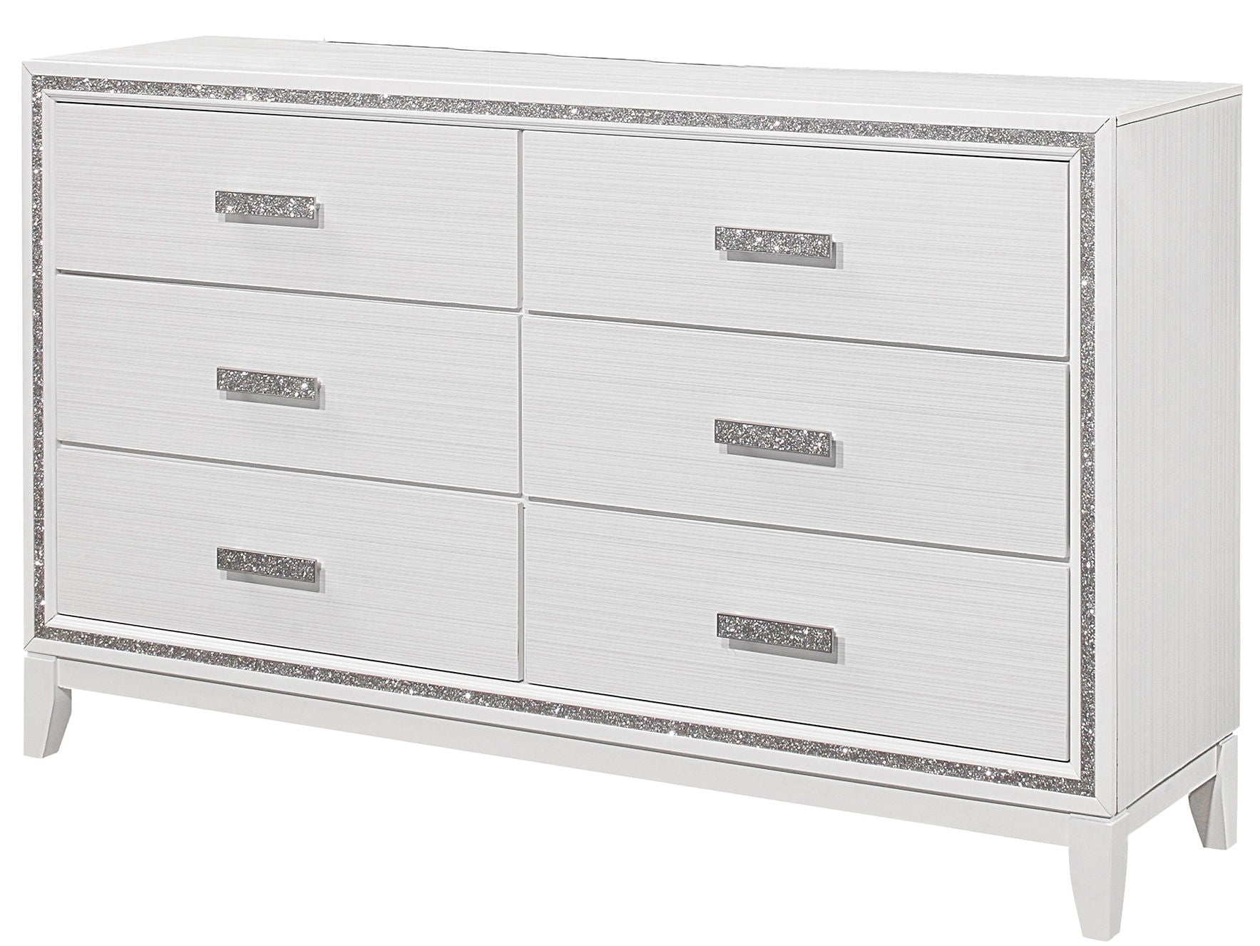 Almera - Glitter Dresser - White