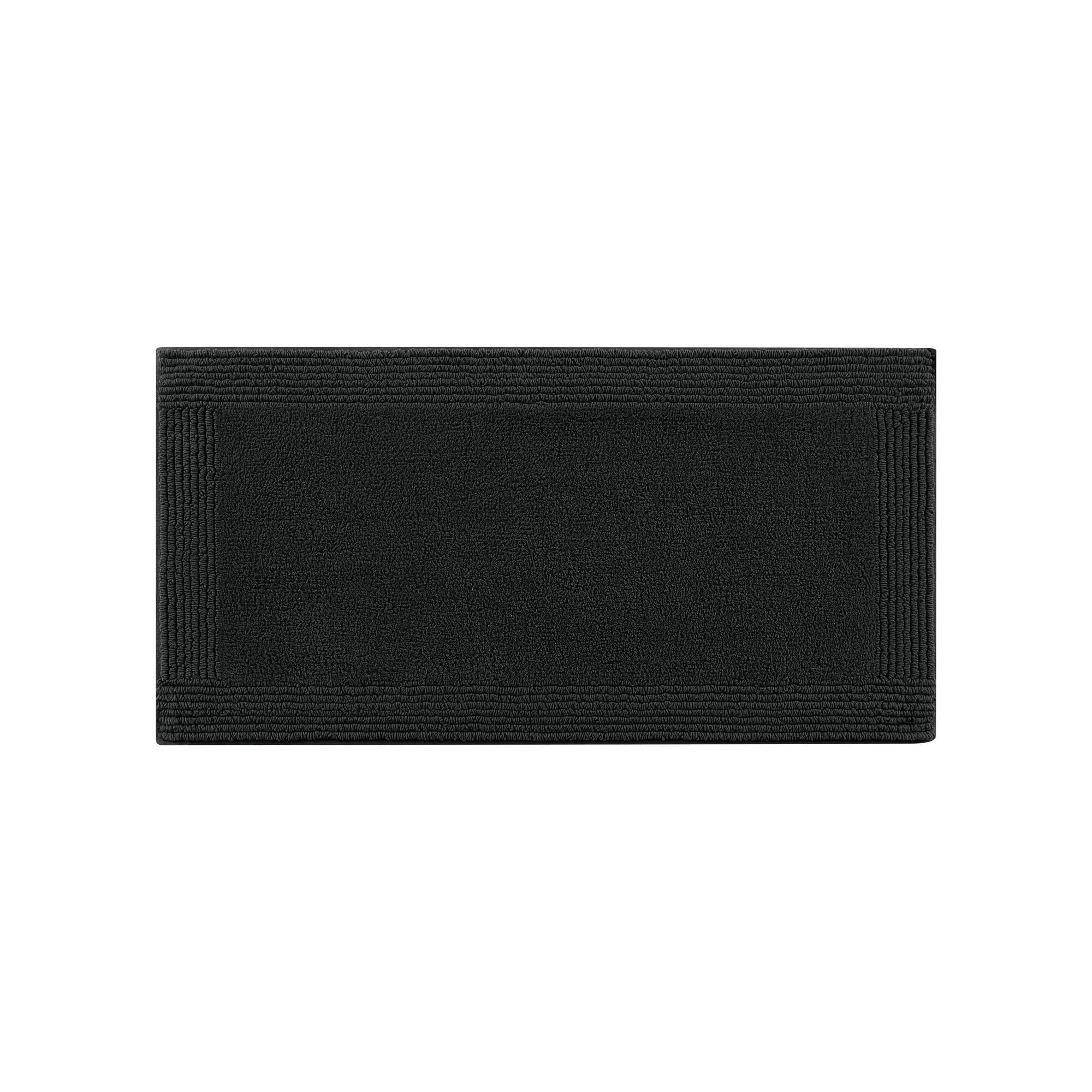 Splendor - 24" x 36" Tufted Reversible Bath Rug - Black