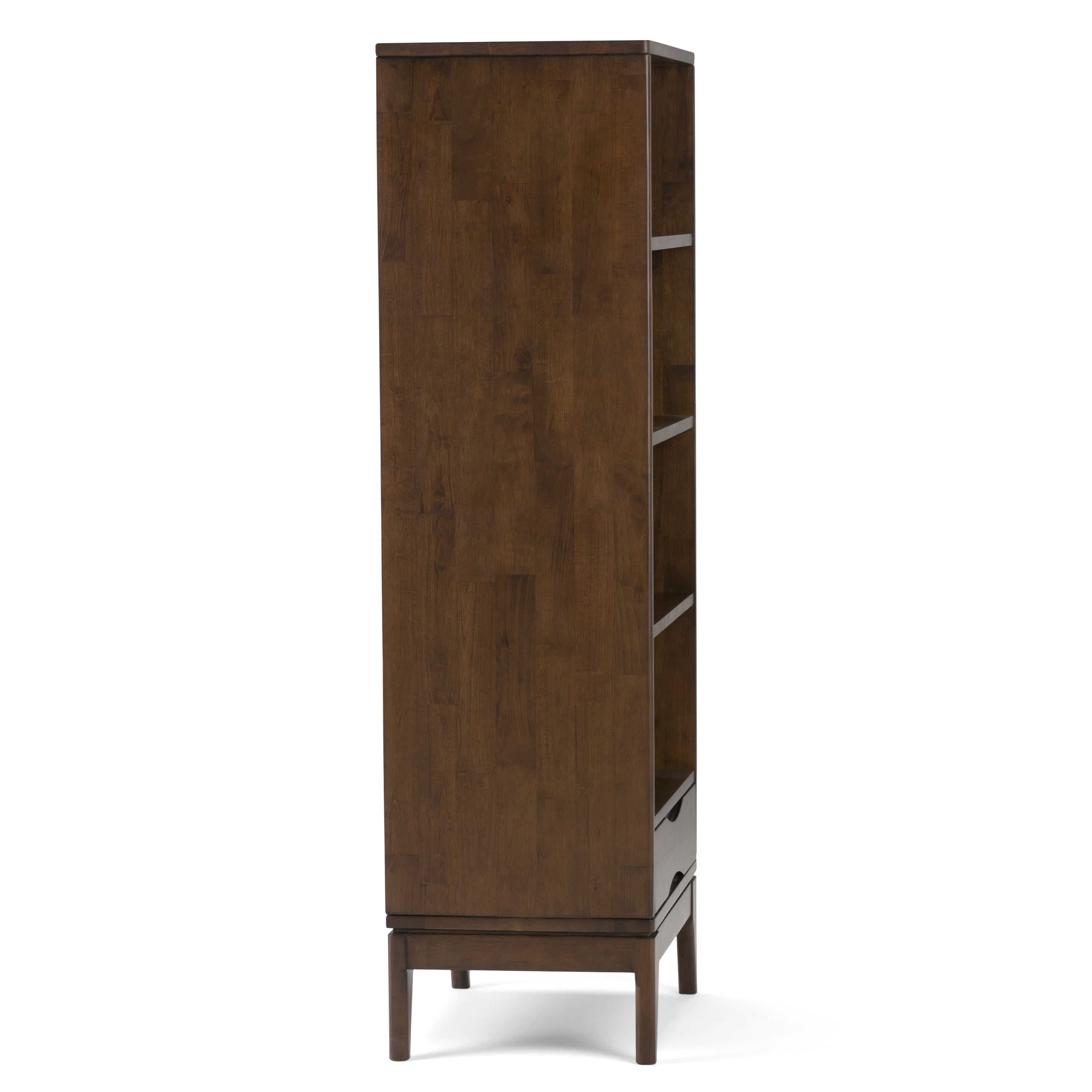 Harper - Bookcase with Storage - Walnut Brown