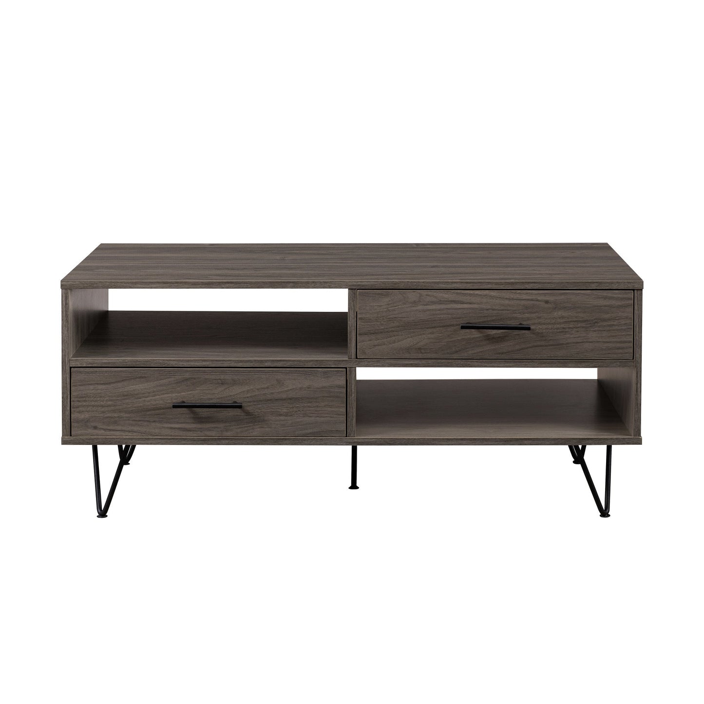 Modern Hairpin-Leg Coffee Table – Slate Grey