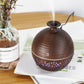 New Wood Grain Hollow Humidifier USB Home Bedroom Air Conditioning Room Office Spray Humidifier 130ml