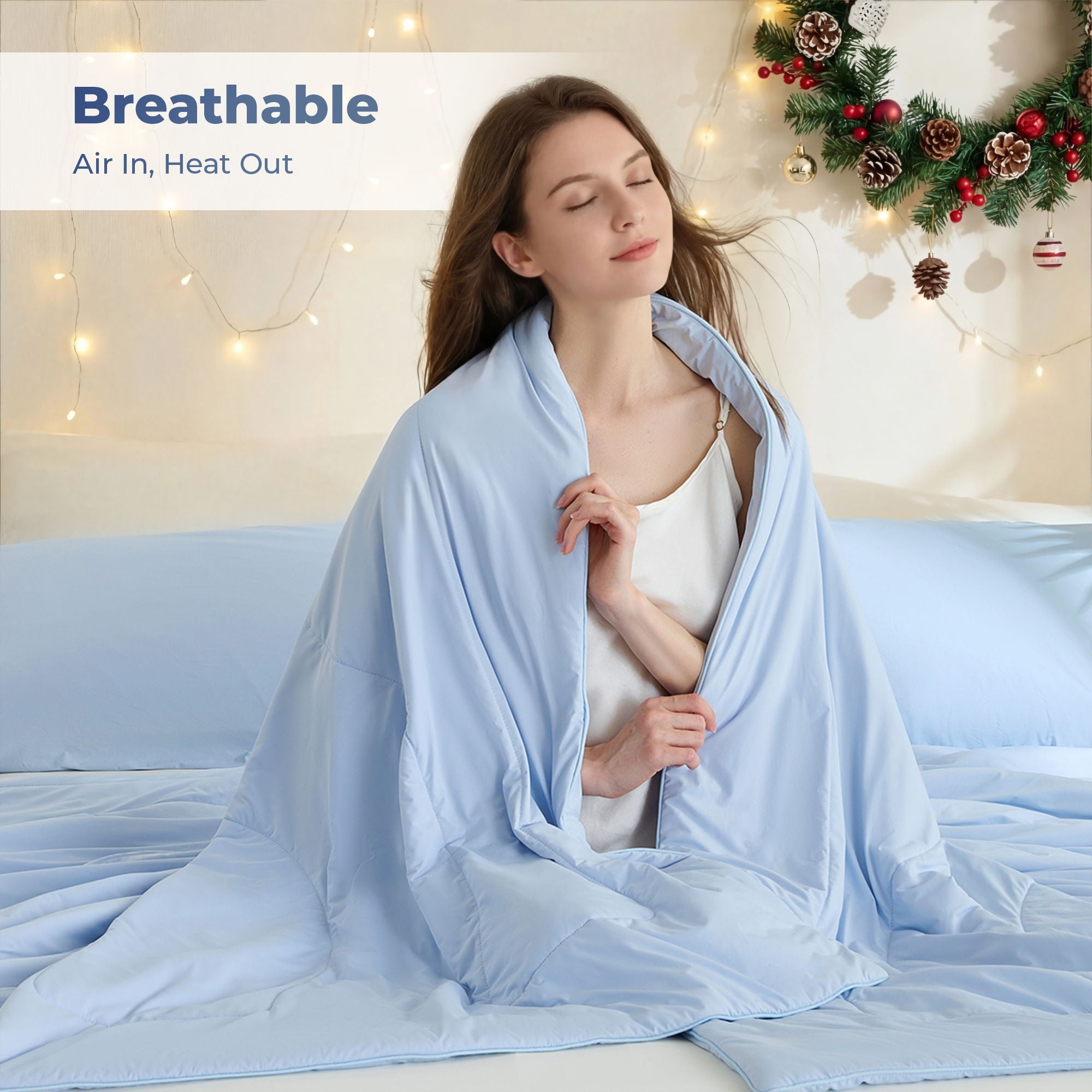 Ice Touch - Sublime Serenity Luxury Comforter - Ice Blue