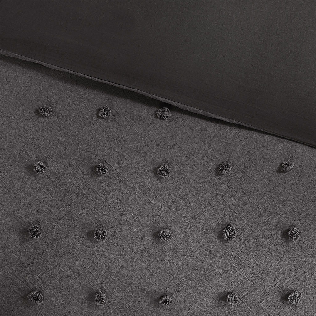 Brooklyn - King Duvet Cover Set - Charcoal