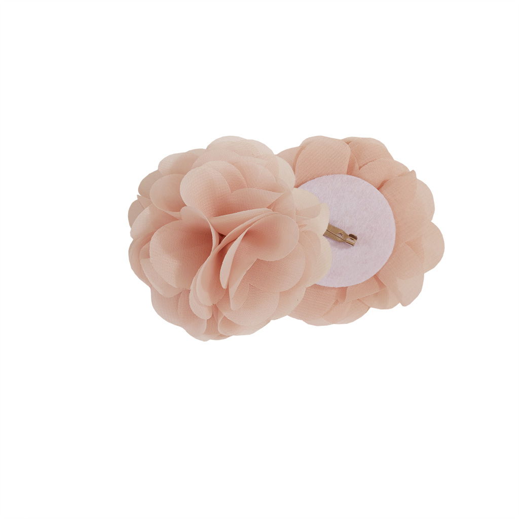 Rosette - 84" Floral Embellished Cuff Tab Top Solid Window Panel - Blush