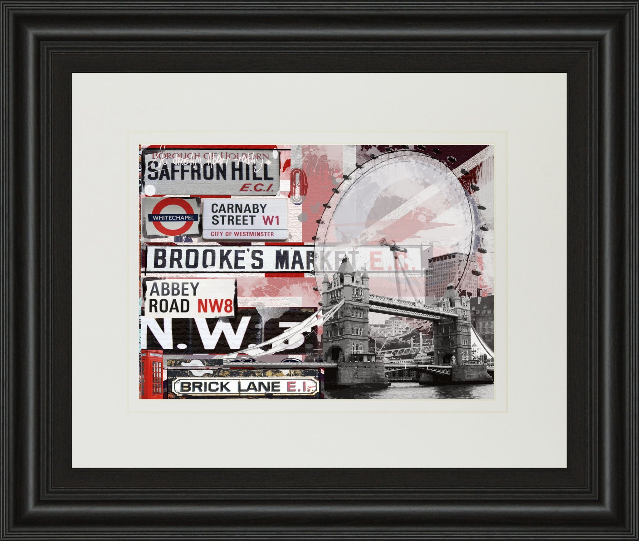Saffron Hill By Andrew Cotton - Framed Print Wall Art - Gray