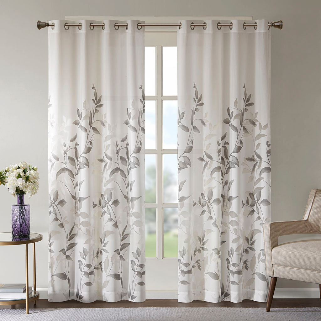 Burnout Printed Curtain Panel