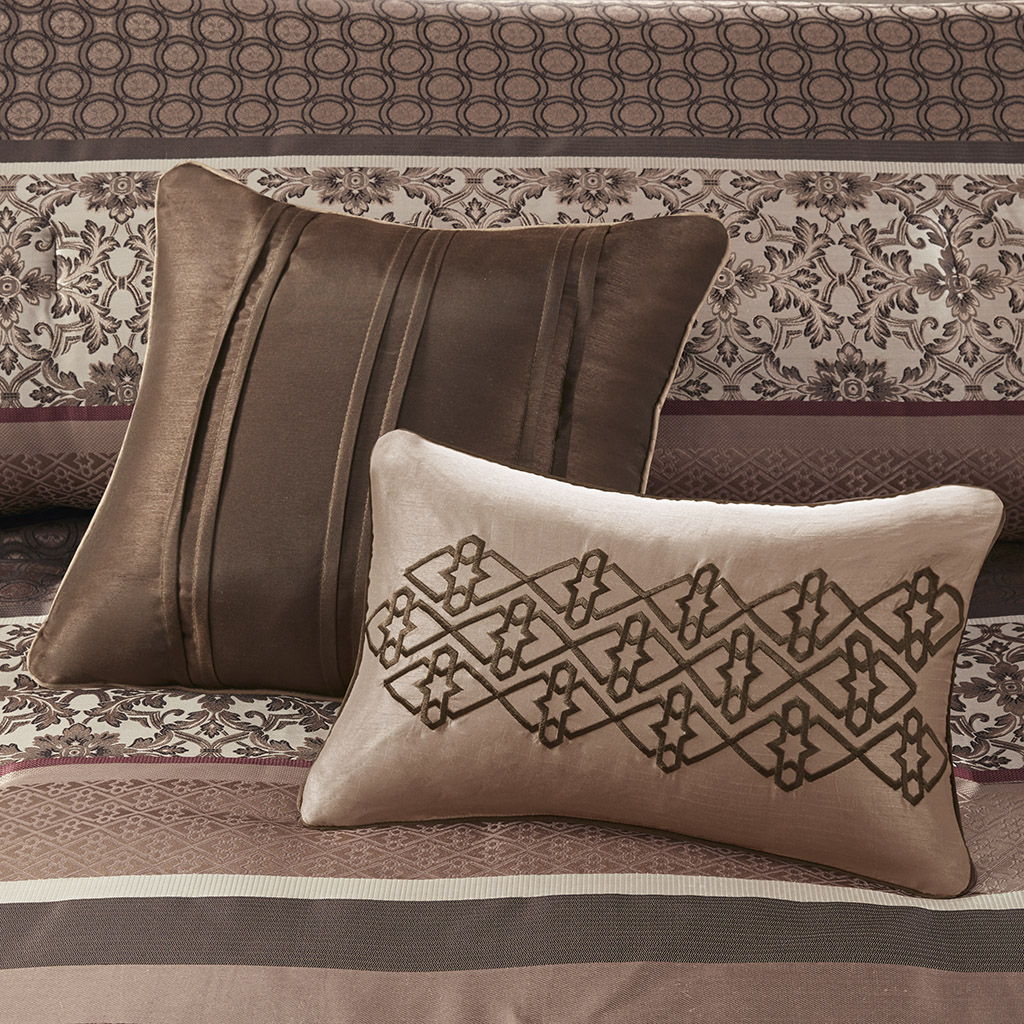 Princeton - California King Piece Comforter (Set of 7) - Red