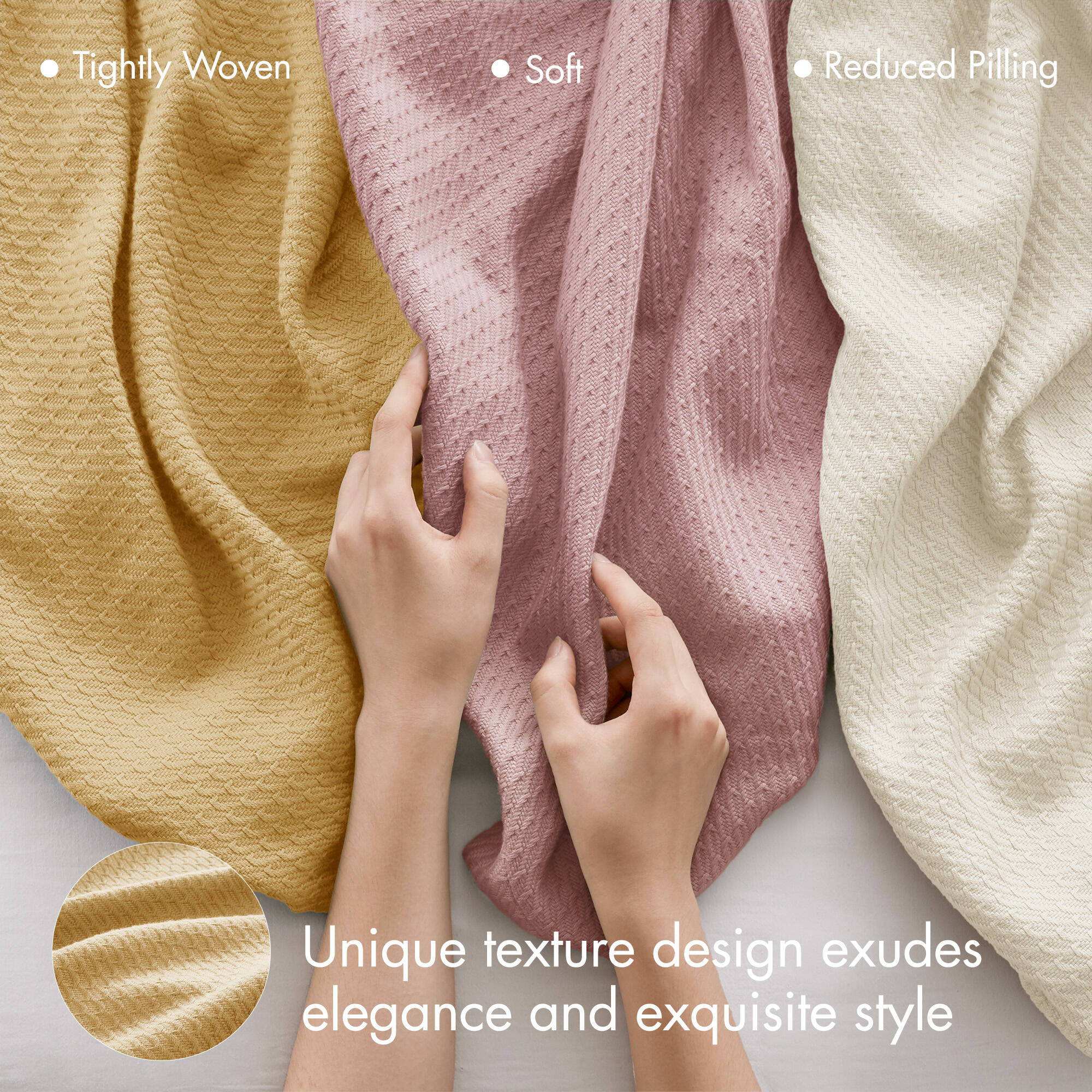 Egyptian Cotton - Full/Queen Blanket - Mustard
