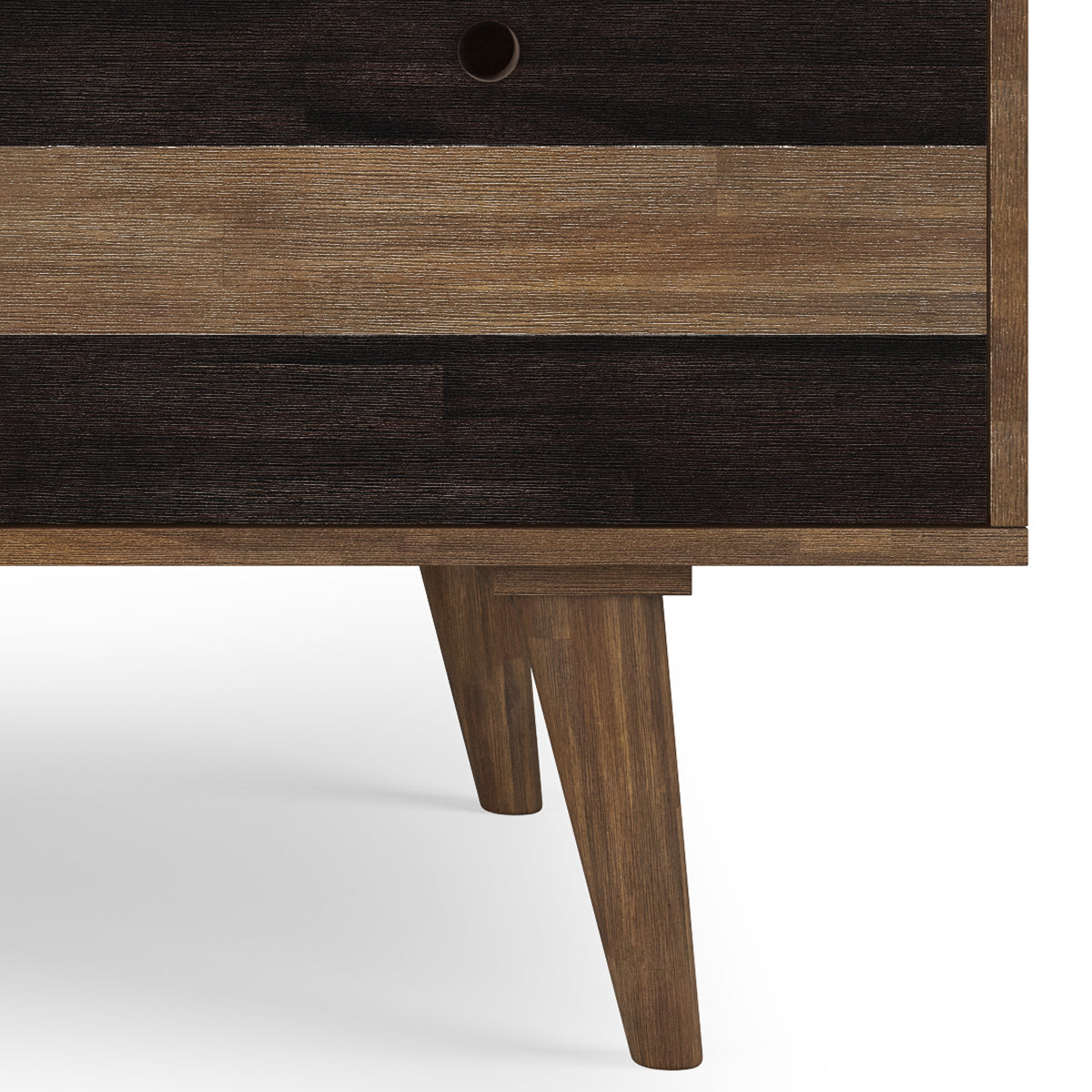 Clarkson - Desk with side drawers - Rustic Natural Aged Brown