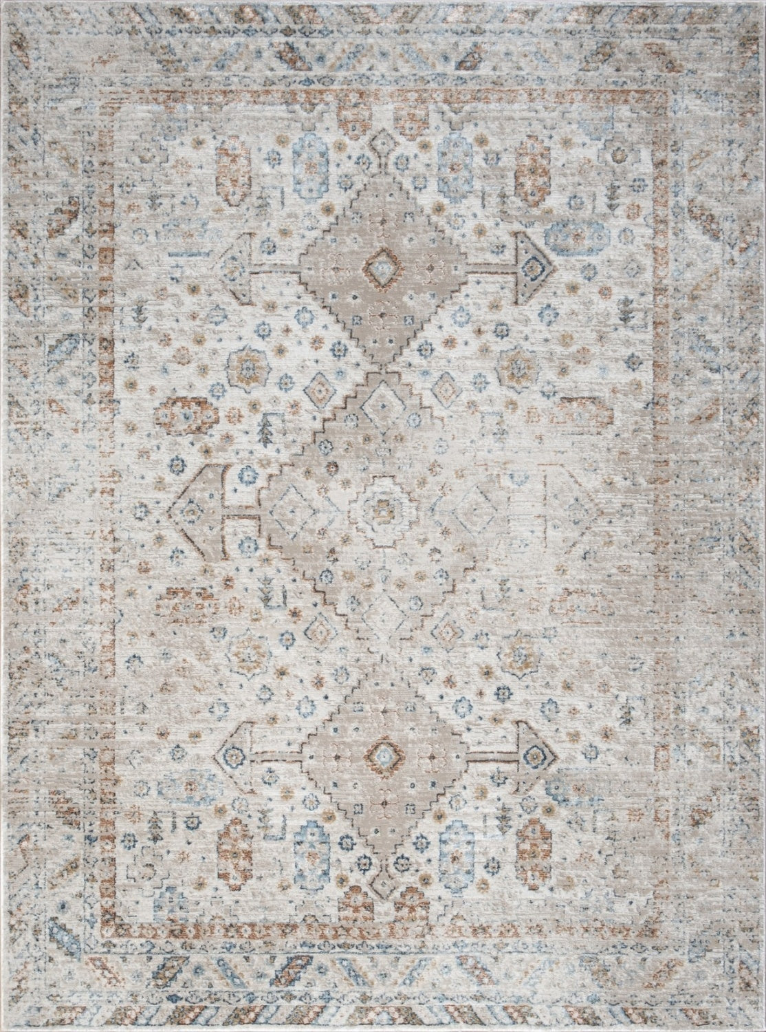 Noble GC_GEN7002 Ivory 5 ft. 3 in. x 7 ft. 3 in. Area Rug