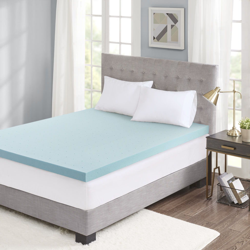 Gel Memory Foam With Cooling Cover Hypoallergenic Mattress Topper - Full