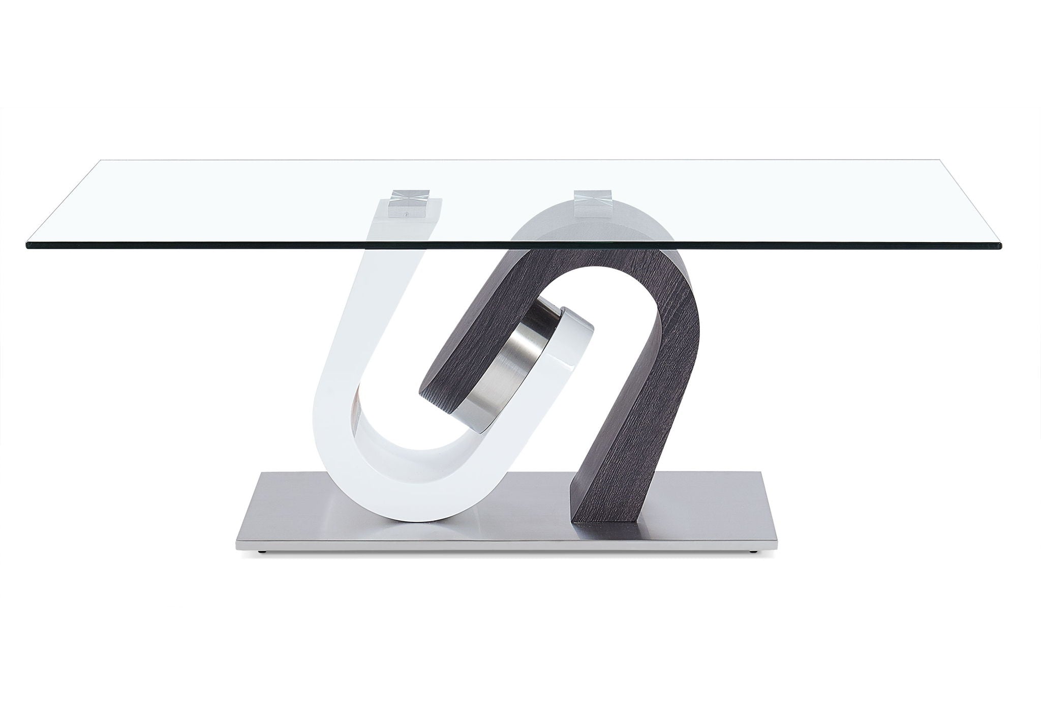 T4127 - Coffee Table Column - Dark Gray / White