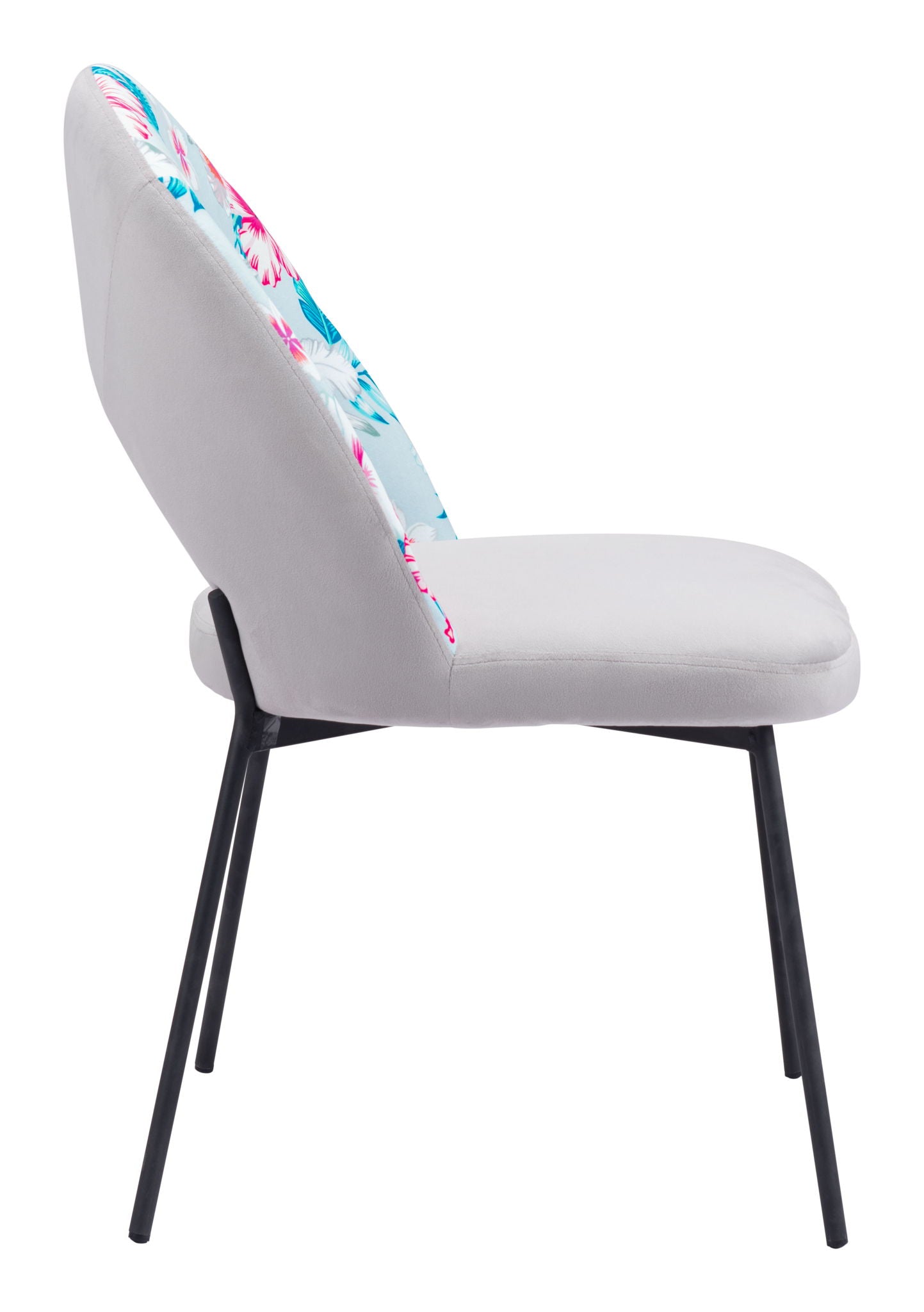 Torrey - Dining Chair (Set of 2) - Multicolor Print / Gray