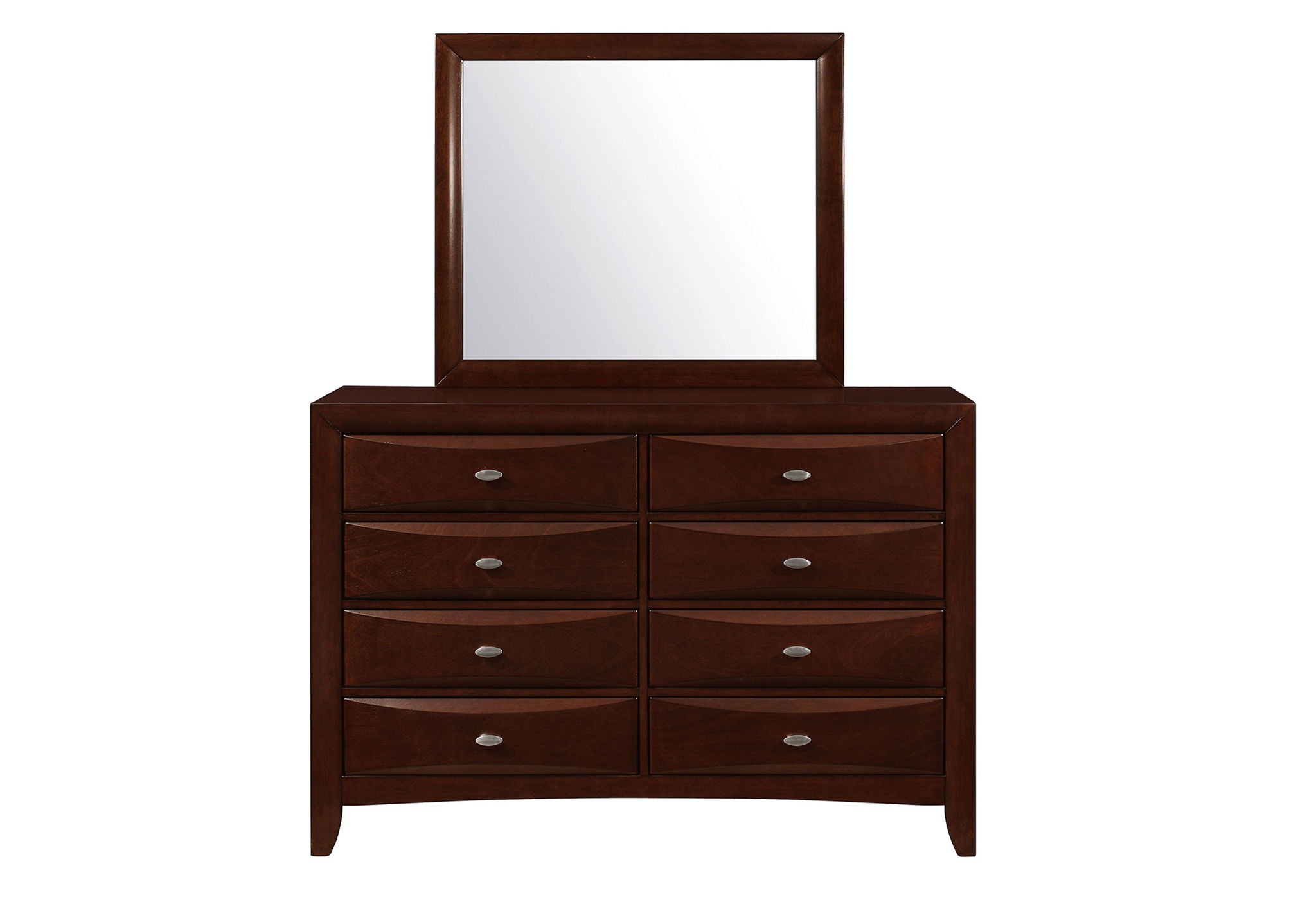 Linda - 5 Piece Queen Bedroom Set - Merlot