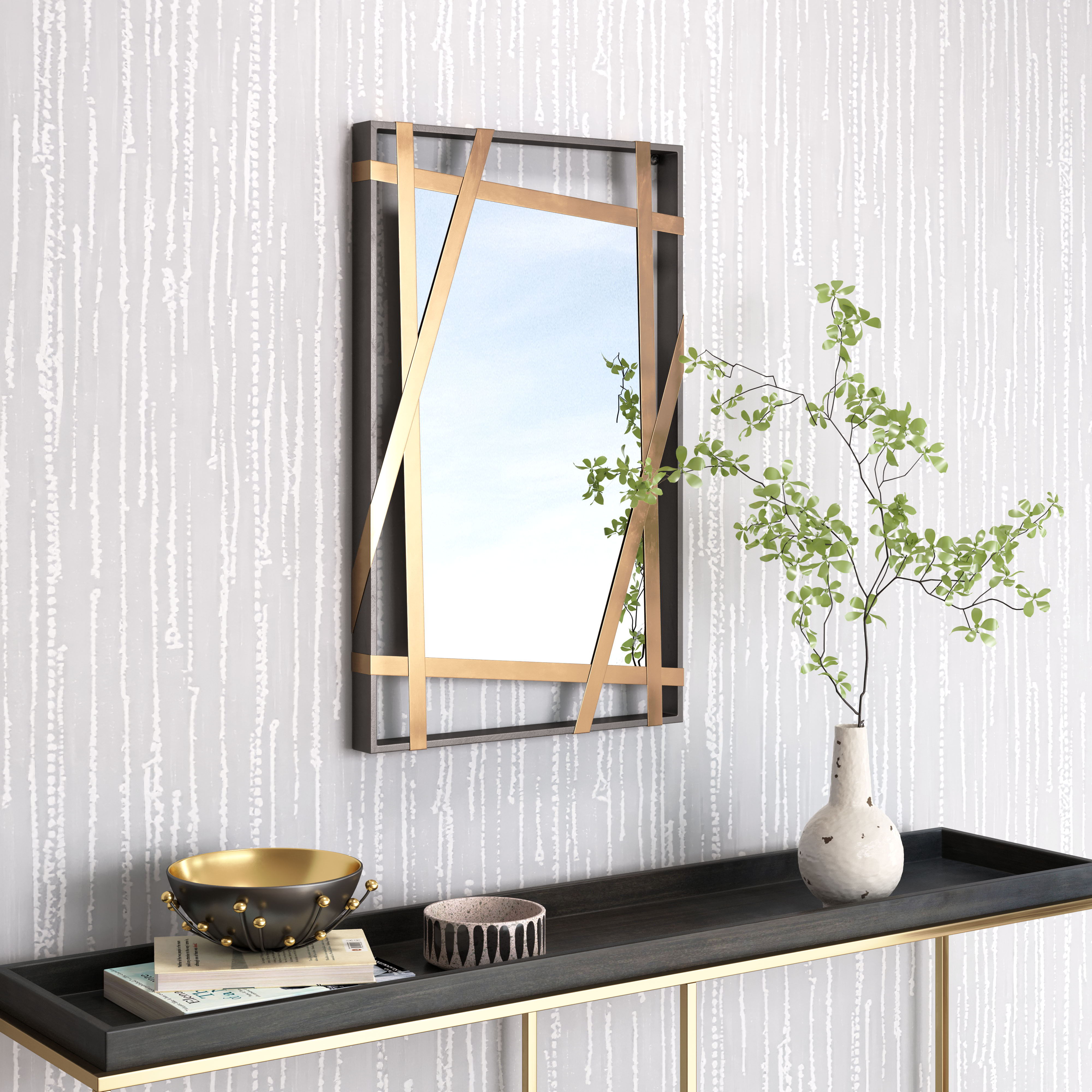 Tolix - Mirror - Antique Gold / Black