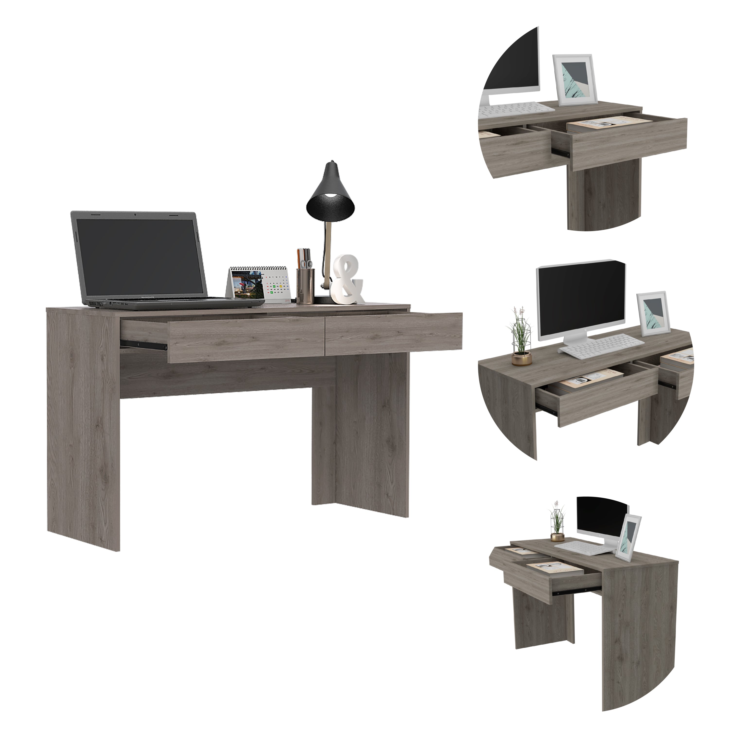 Tampa Computer Desk with 2-Drawers