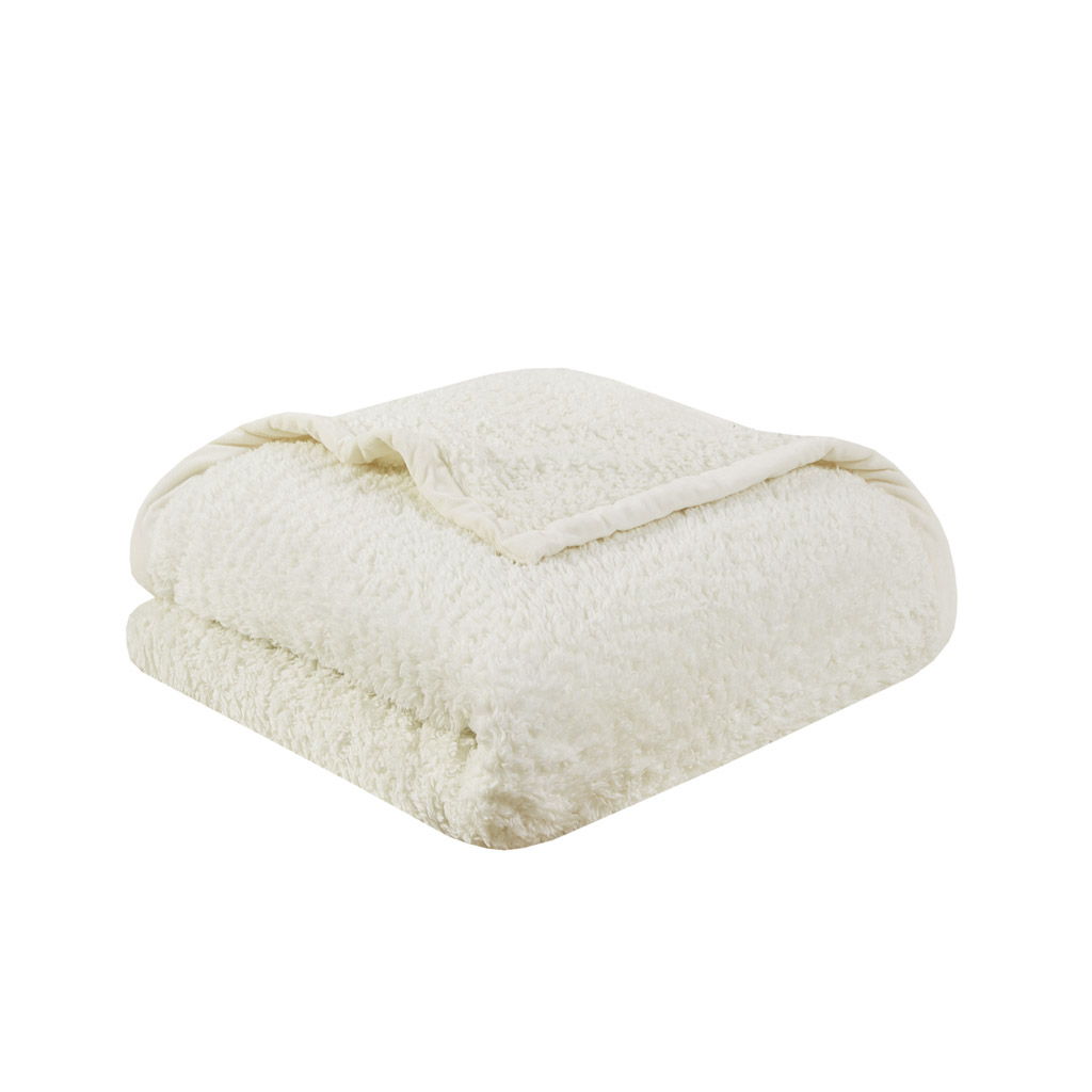 Burlington - King Berber Blanket - Ivory