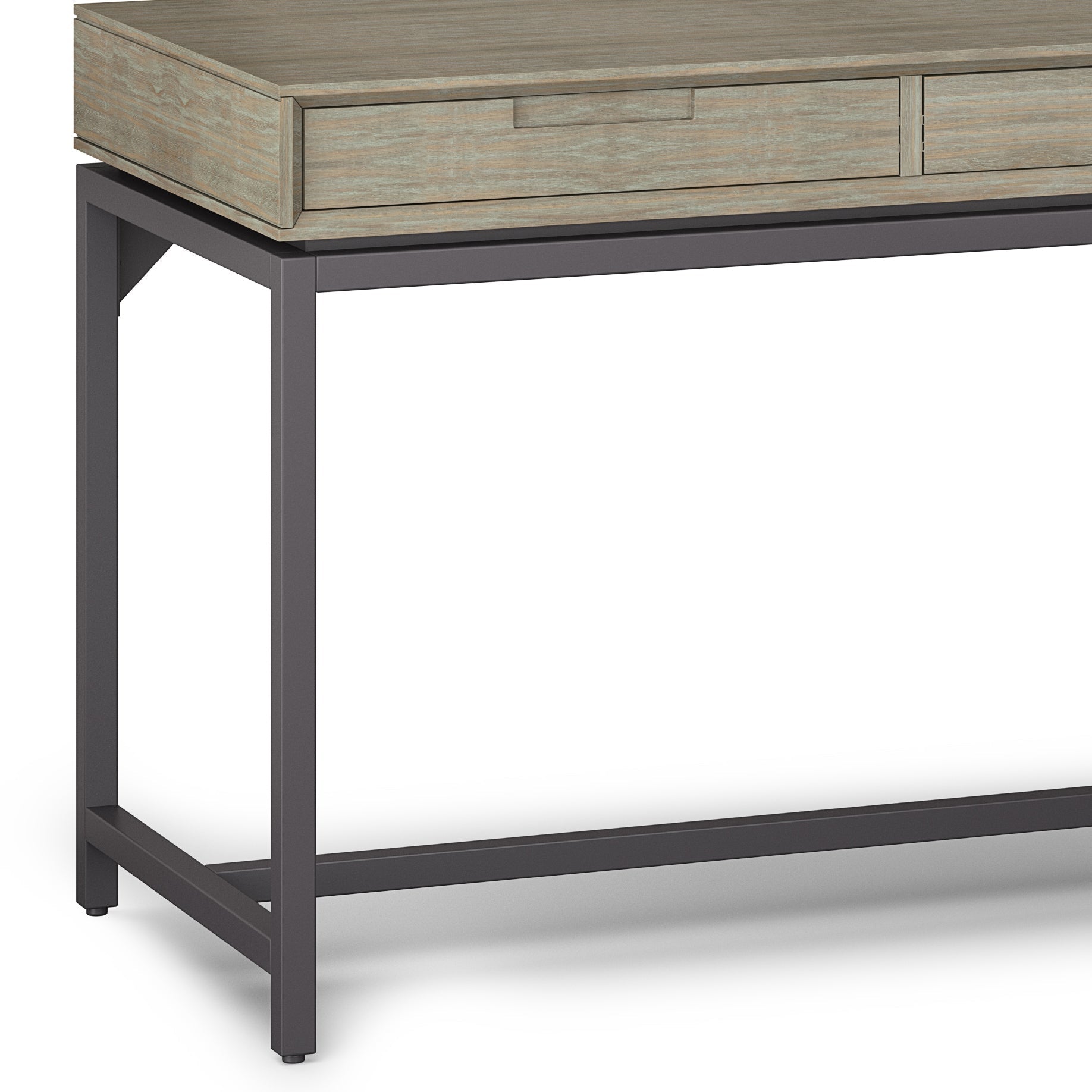 Banting - Mid Century Wide Desk - Distressed Grey