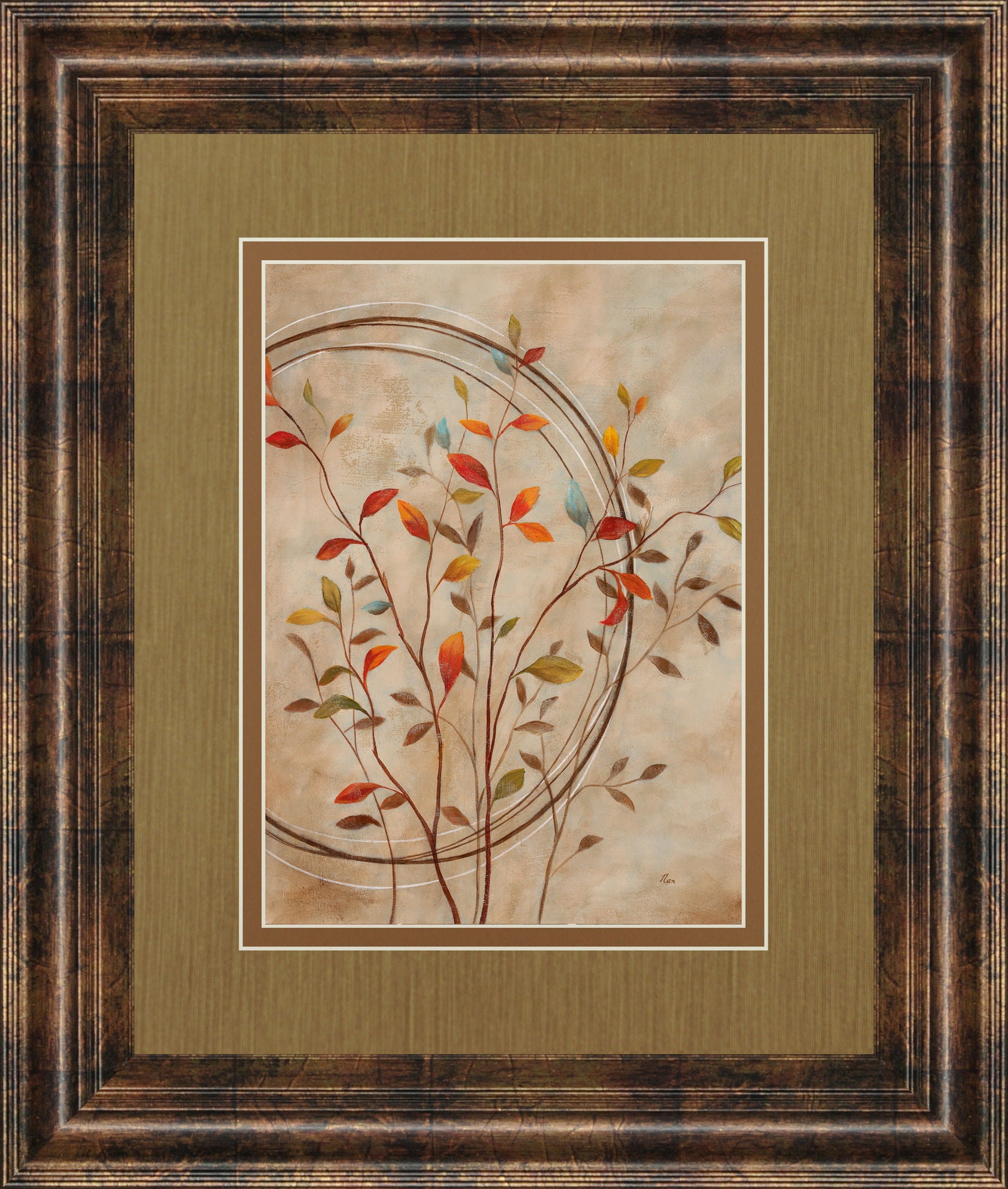Autumn's Delight Il By Nan - Framed Print Wall Art - Light Brown