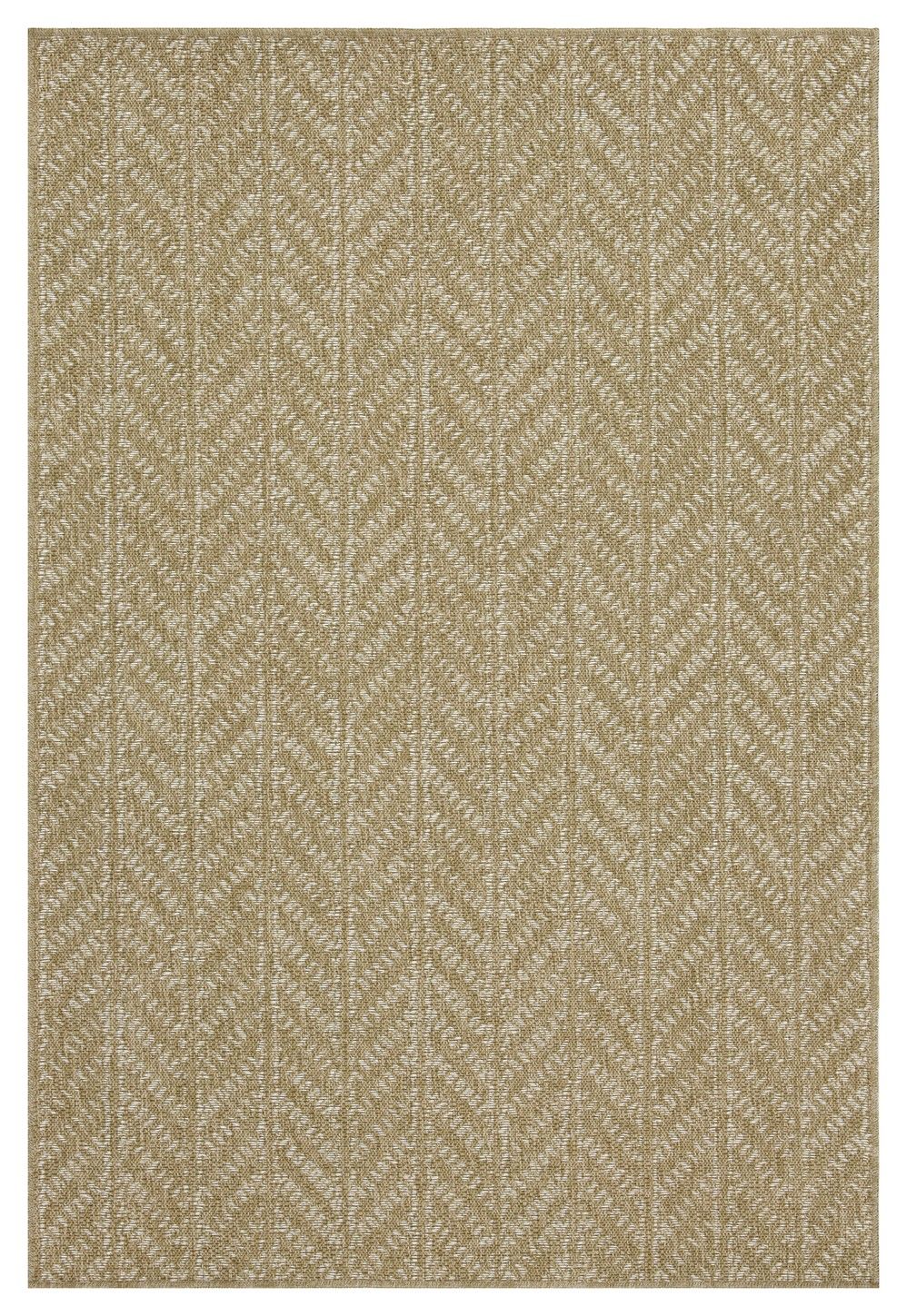 Earth - 5'3" X 7'3" Indoor, Outdoor Area Rug - Natural / White