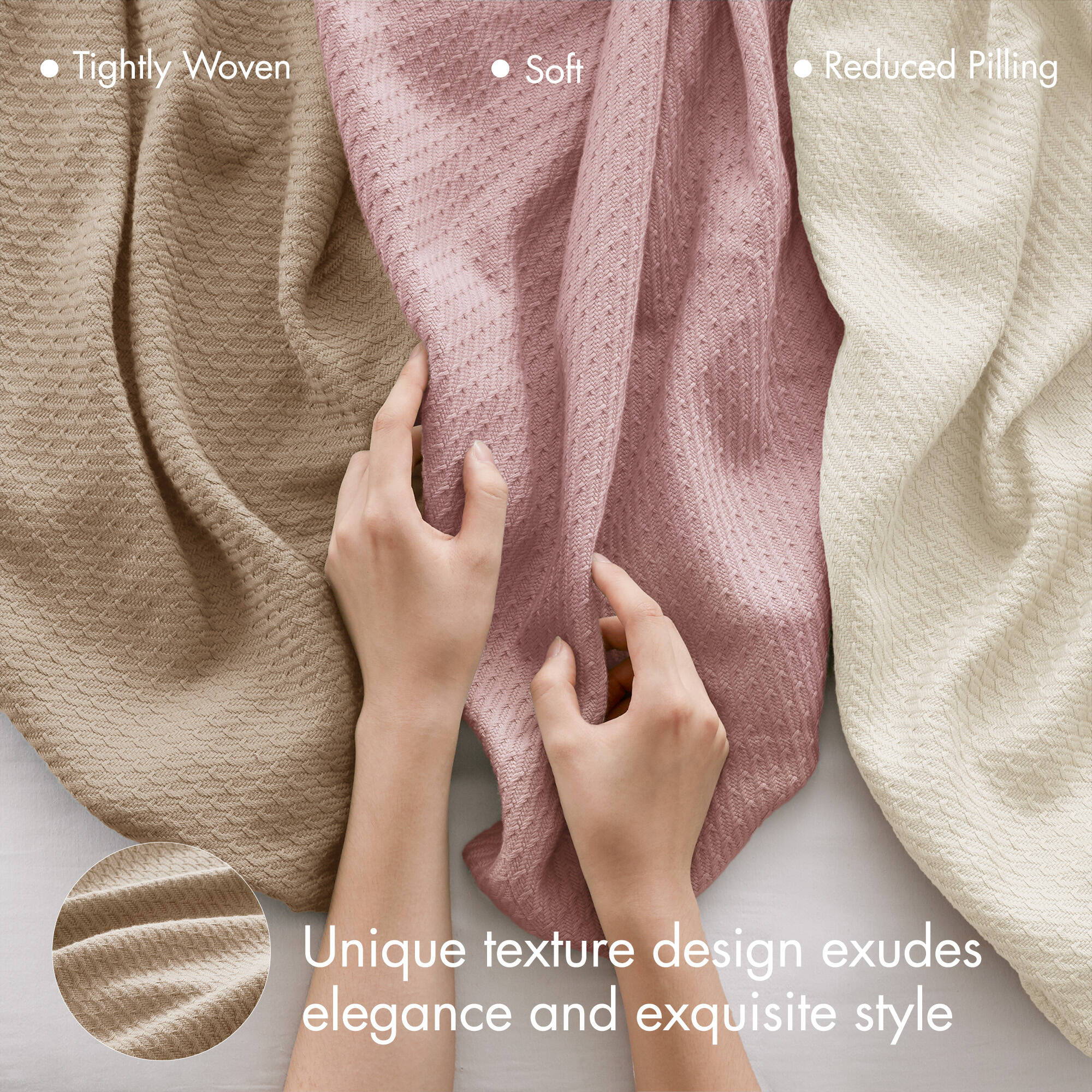 Egyptian Cotton - Full Blanket - Khaki